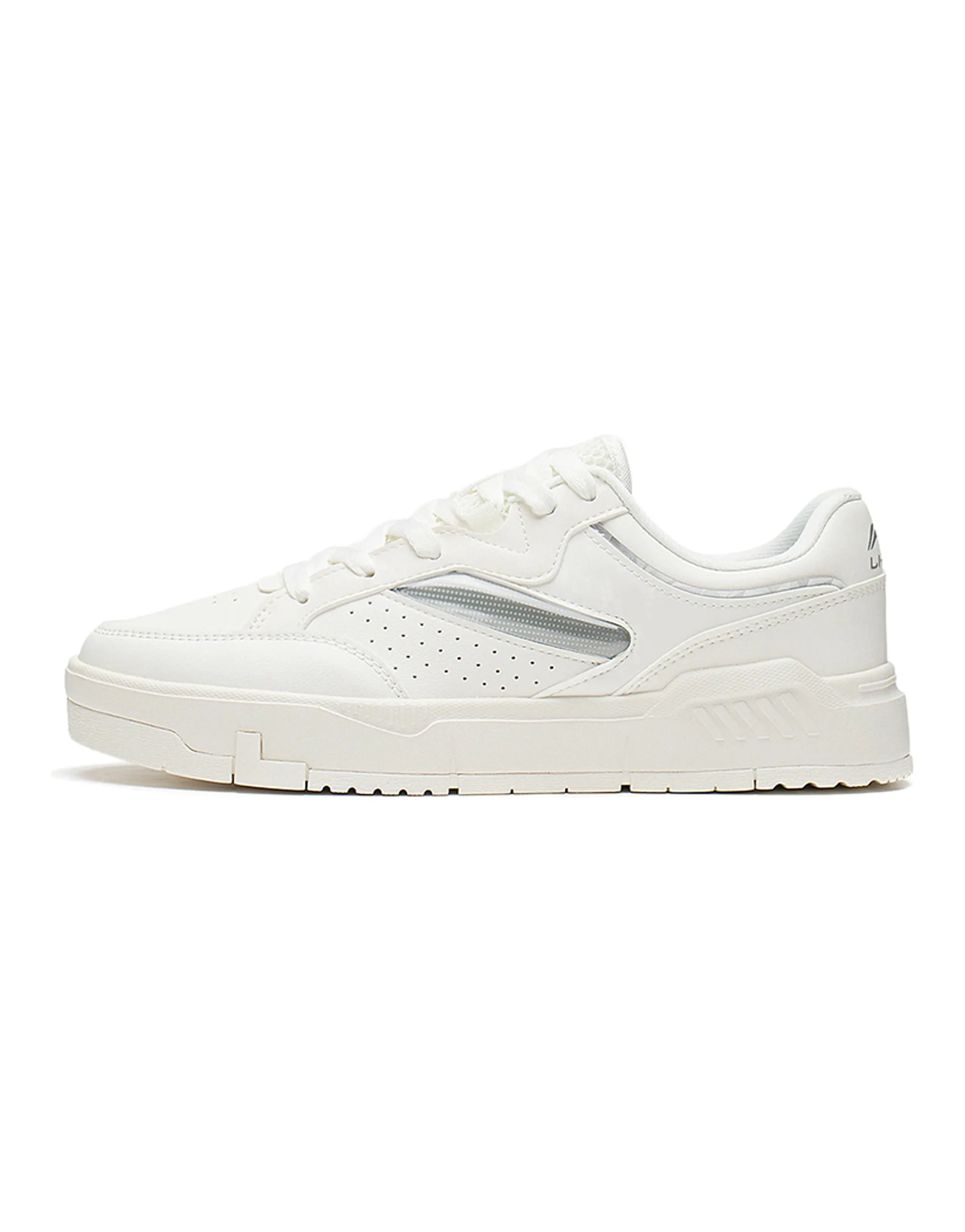LiNing Ace Low-Top Skateboard Shoes Women's White Gray