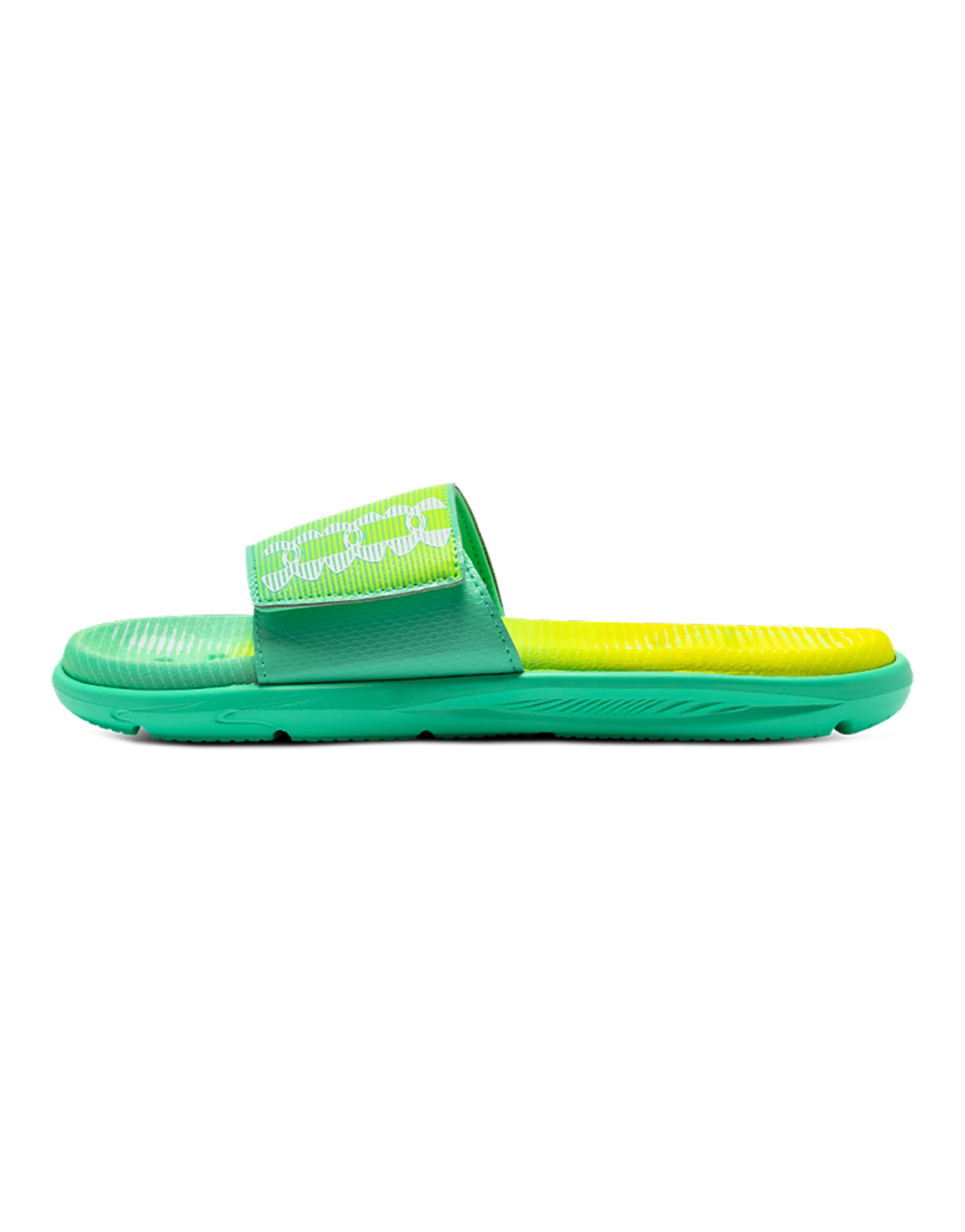 Under Armour Mercenary Rubber Sole Slip-Resistant Slide Slippers Unisex Aqua Green