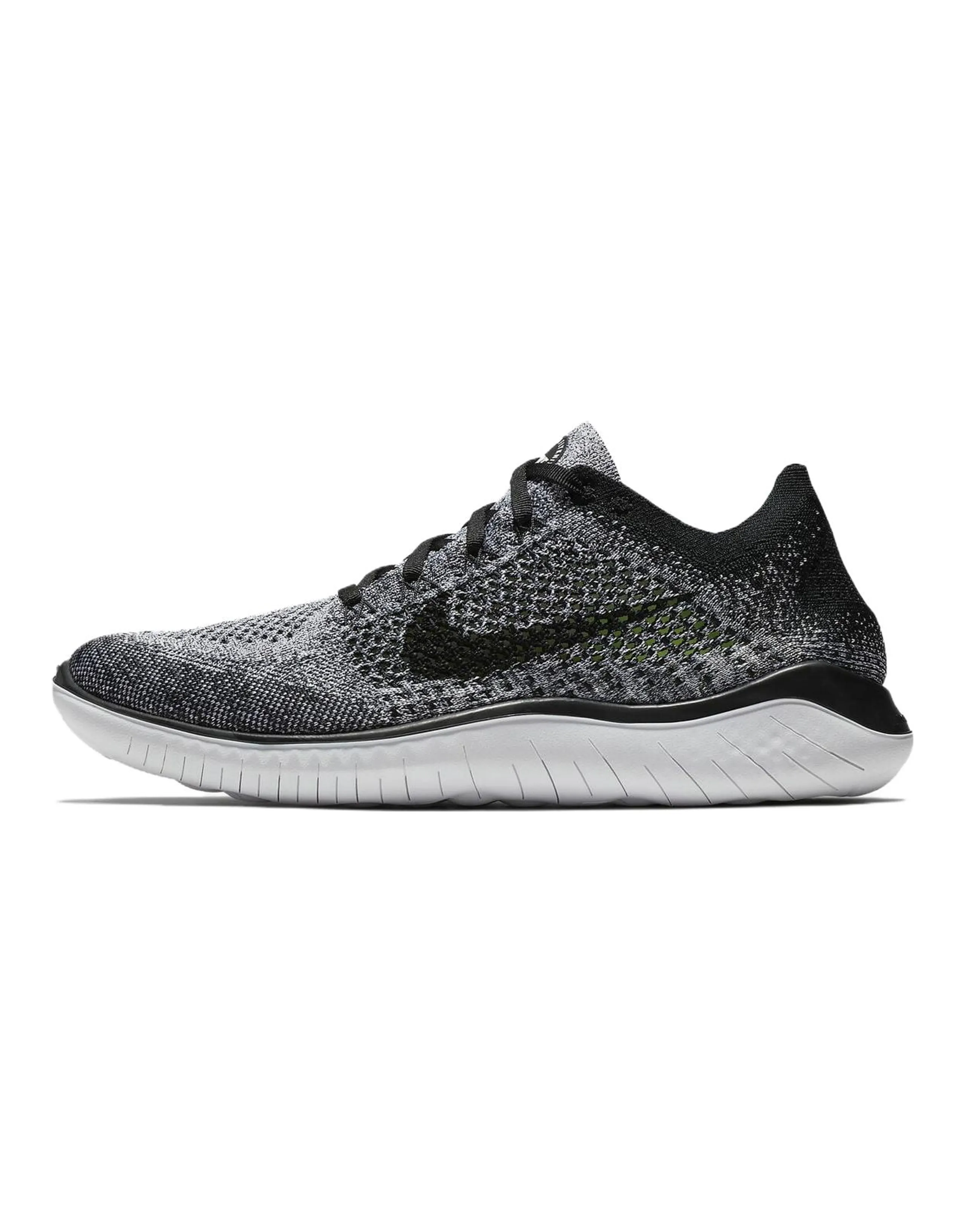 Nike Free Rn Flyknit 2018 Black White Ombre