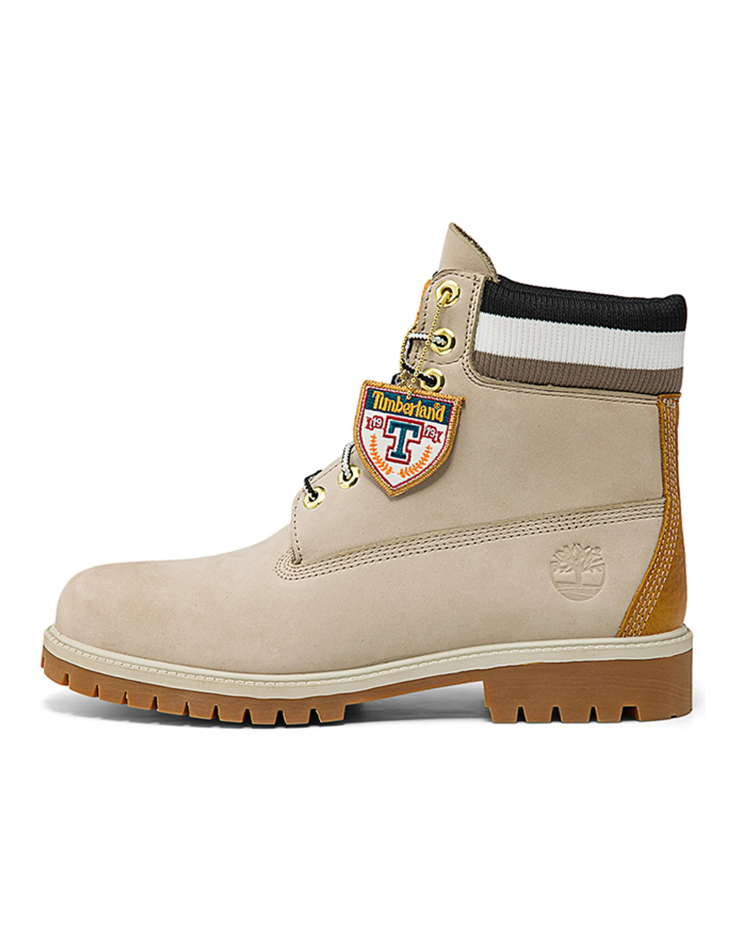 Timberland 6 Inch Heritage Cupsole Boots 'Beige Nubuck With Black'