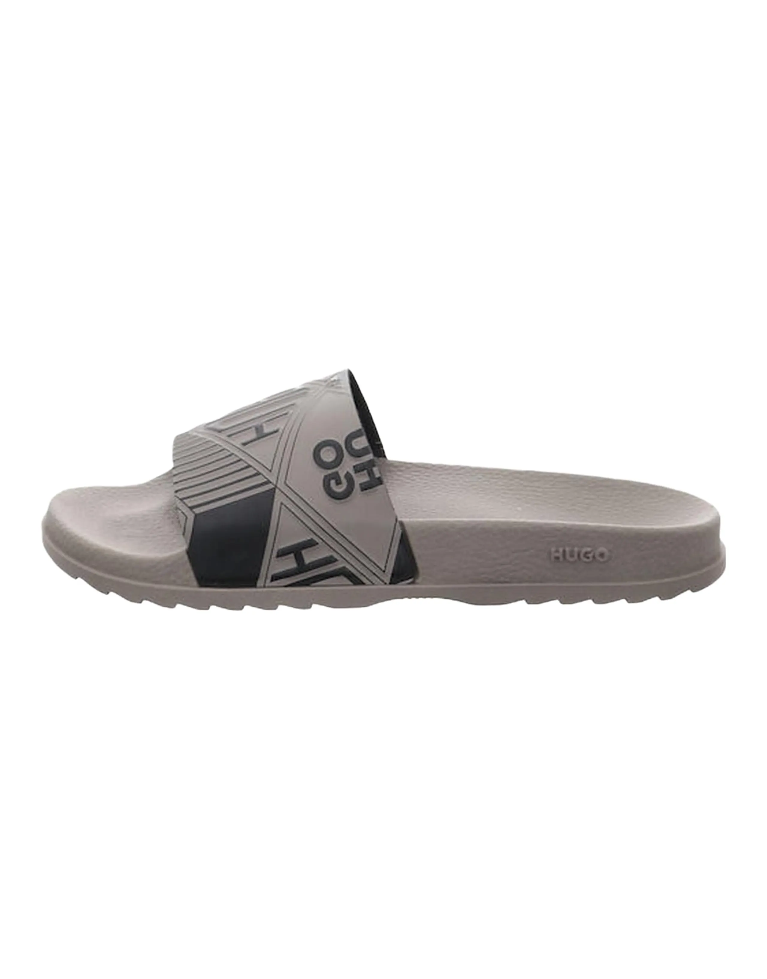 HUGO BOSS Logo Rubber Flip-Flops Men's Brown