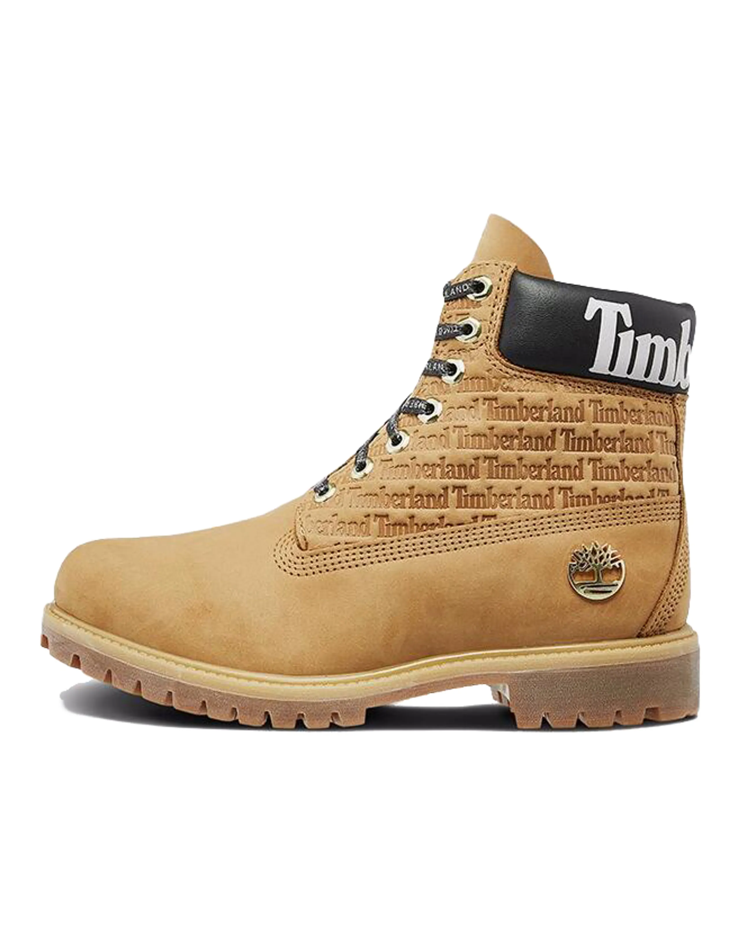Timberland 6 Inch Premium Logo Wide Fit Boots 'Wheat Nubuck'