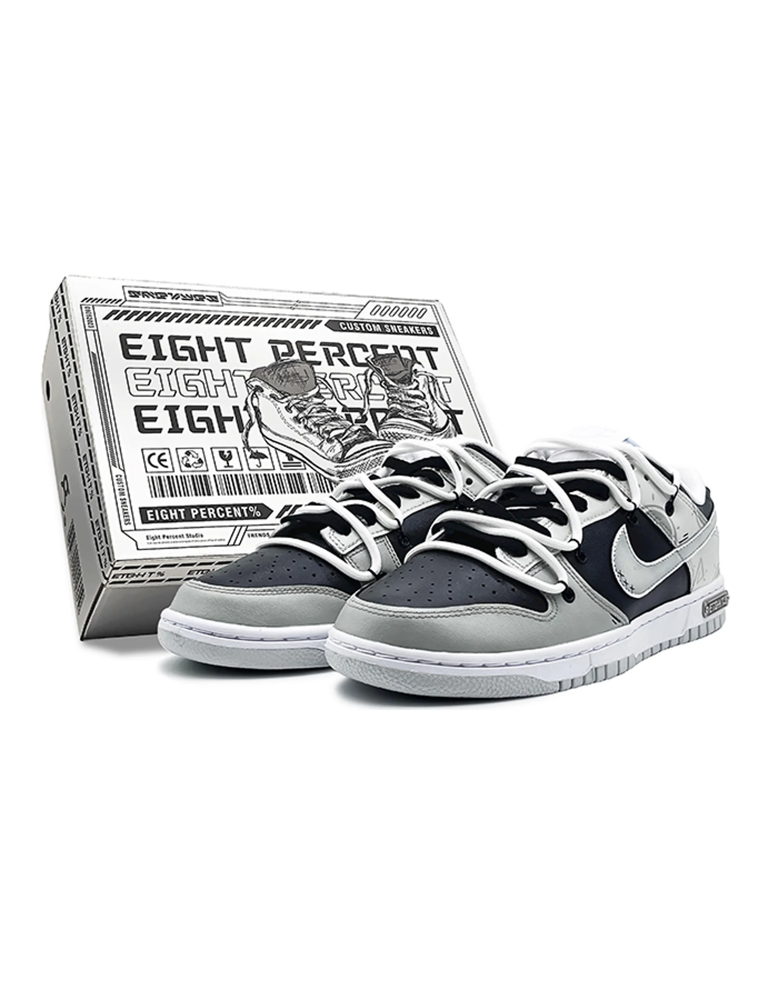 Nike Dunk 'Neutral Grey' Slip-Resistant Cushioning Low-Top Skateboard Shoes Women's Black Gray