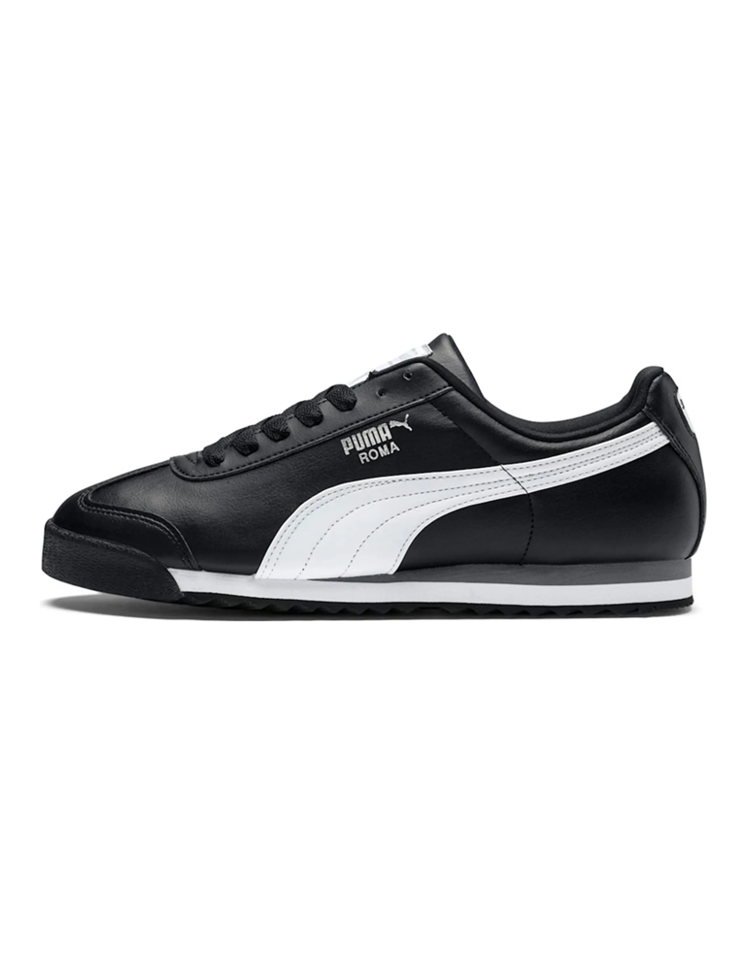 PUMA Roma Basic Black White PUMA Silver