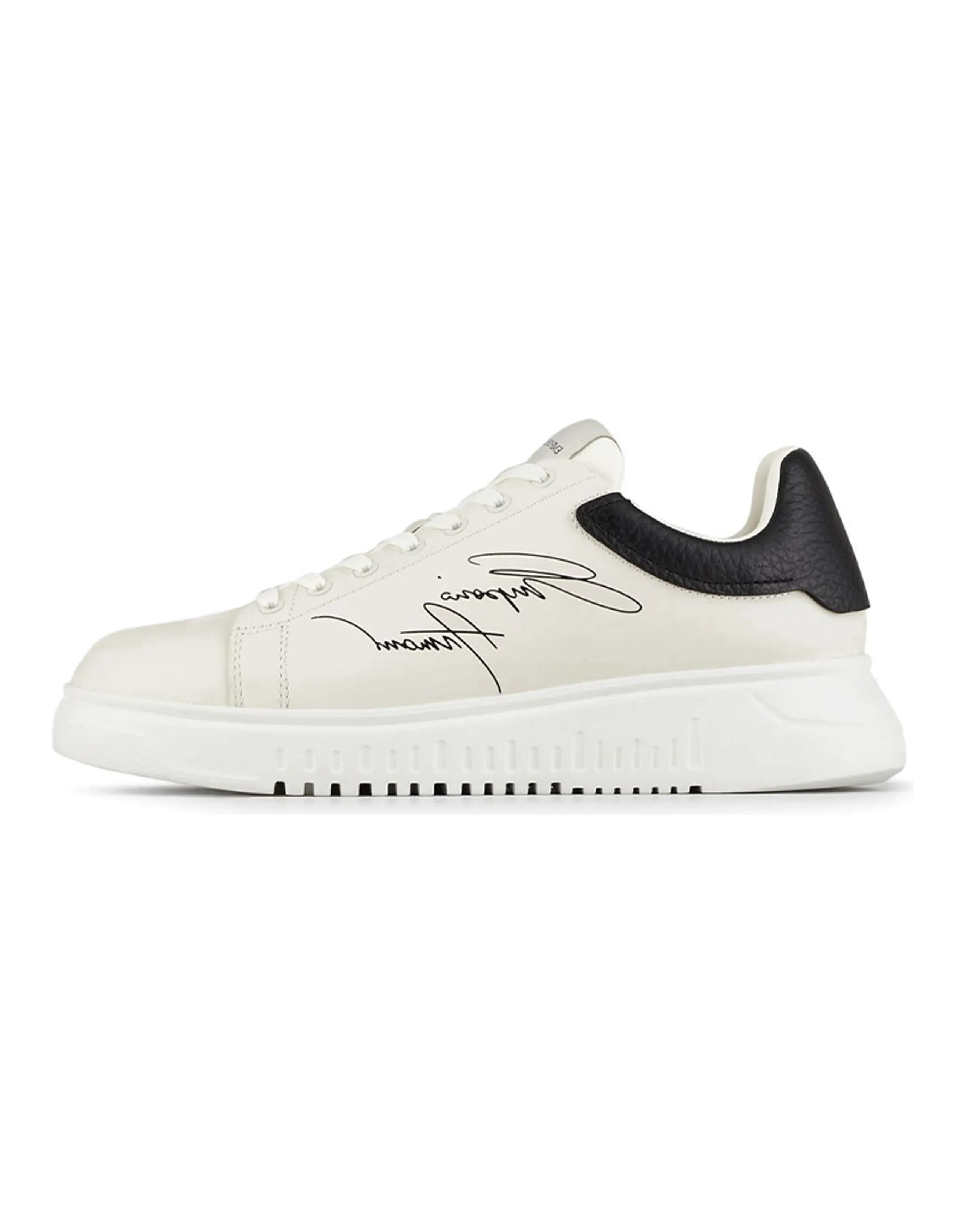 EMPORIO ARMANI Signature Logo Printed Low-Top Sneakers