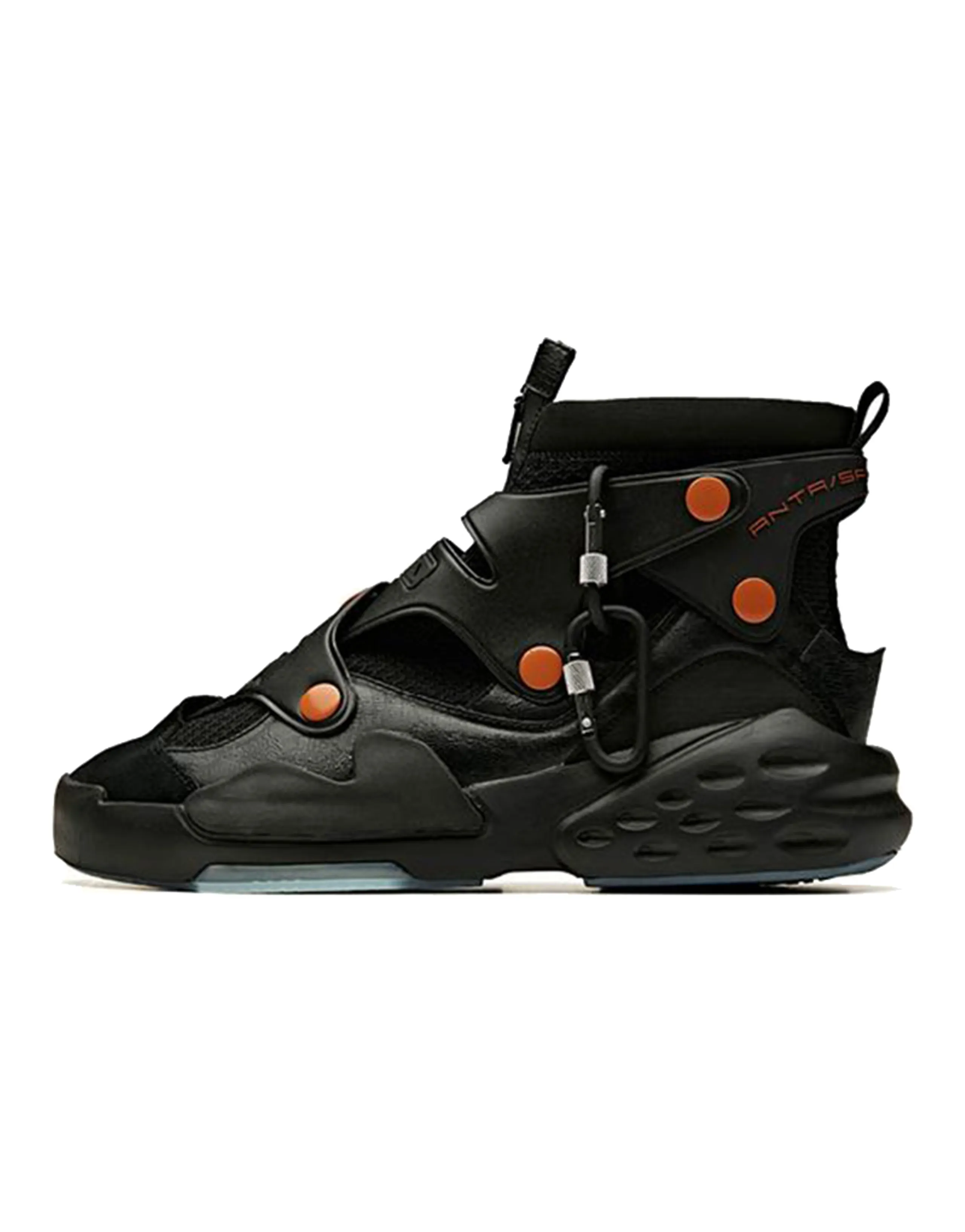 ANTA Bastard Casual Shoes Men High-Top Black/Bronze/Oxygen Blue