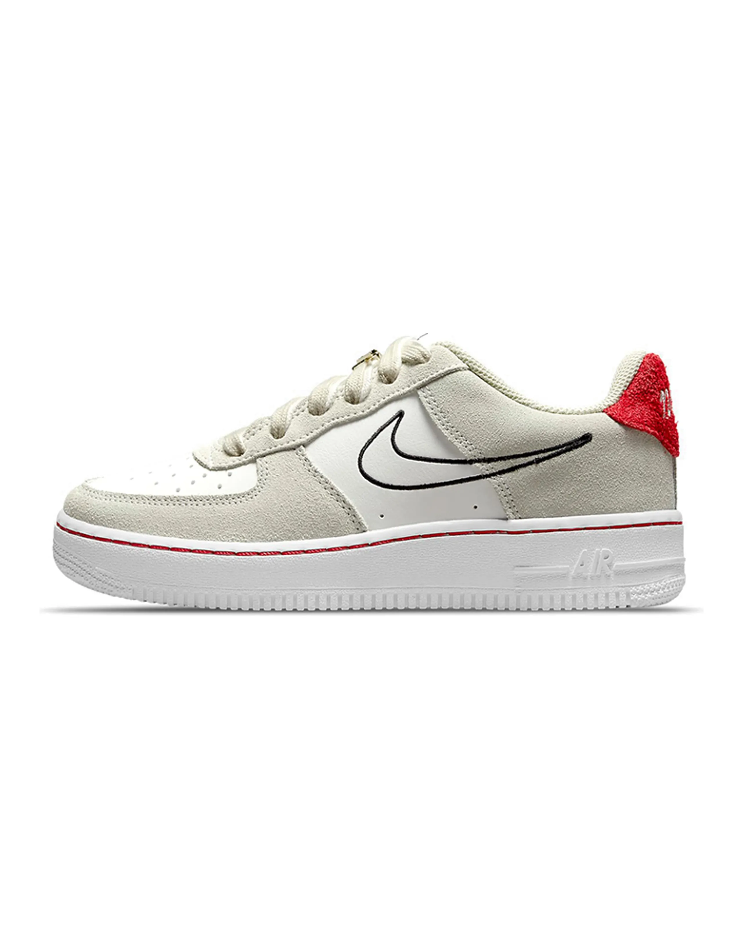 Air Force 1 LV8 S50 GS 'Light Stone University Red'