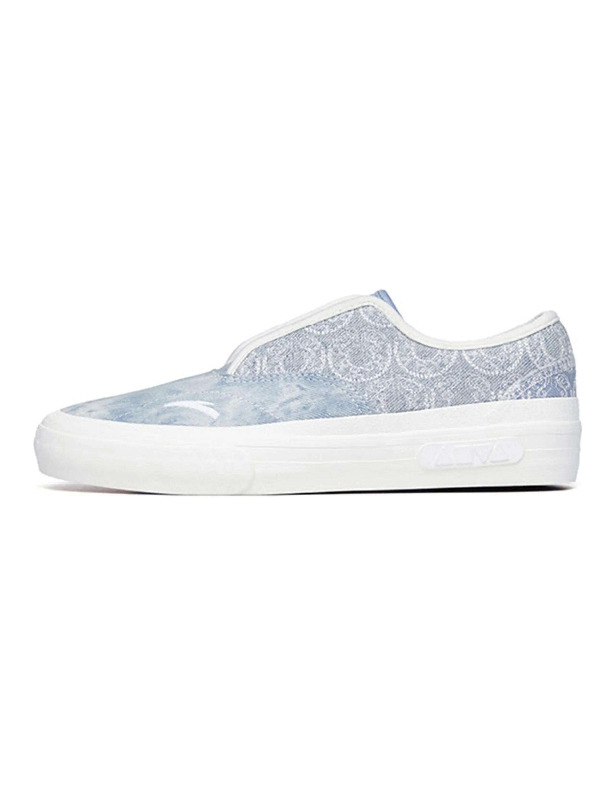 Anta Life Collection Low Top Skateboard Shoes Men's Gray Blue