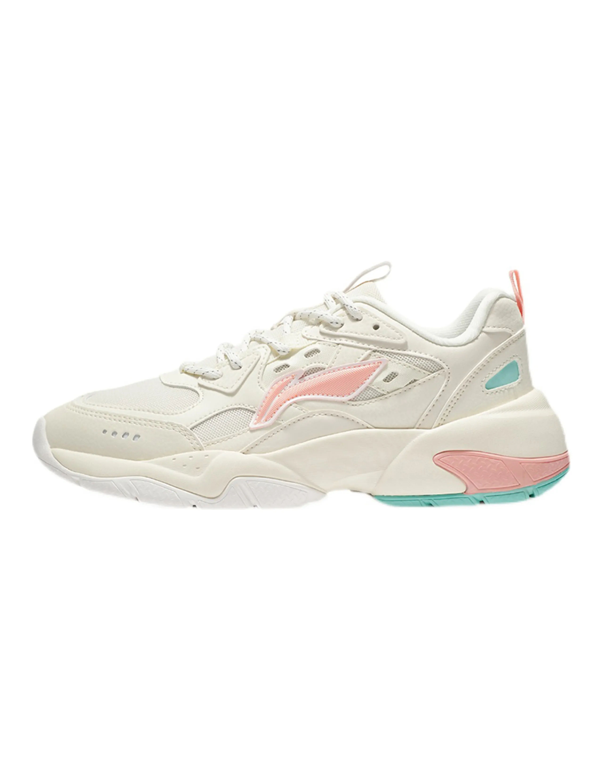 LiNing Low-Top Casual Shoes Women's White Pink