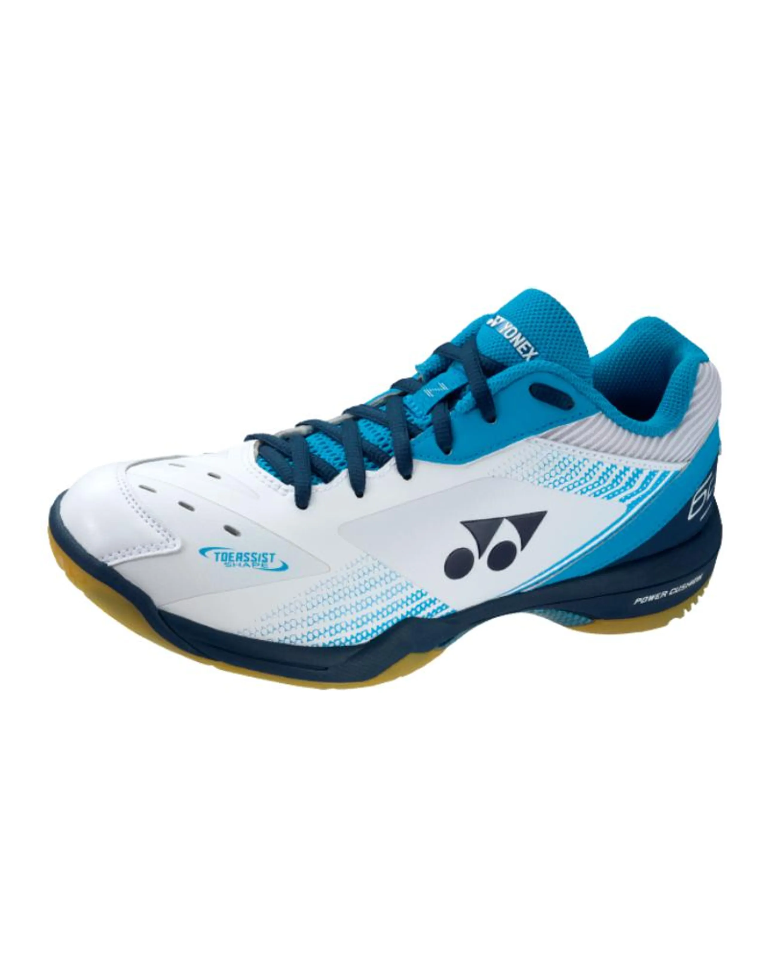 YONEX Power Cushion Low-Top Badminton Shoes Unisex White Blue