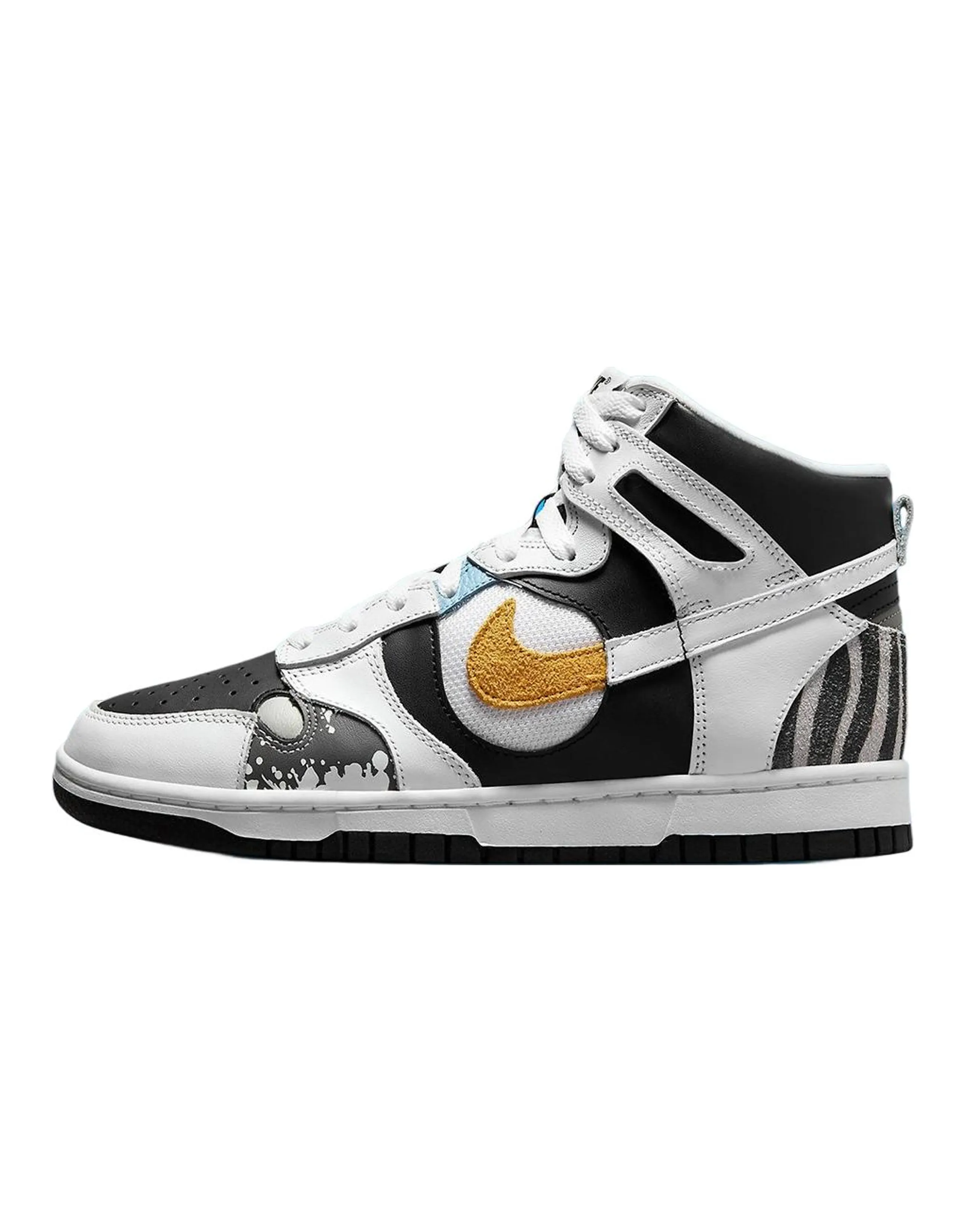 Nike Dunk High See Through White Black Women's
