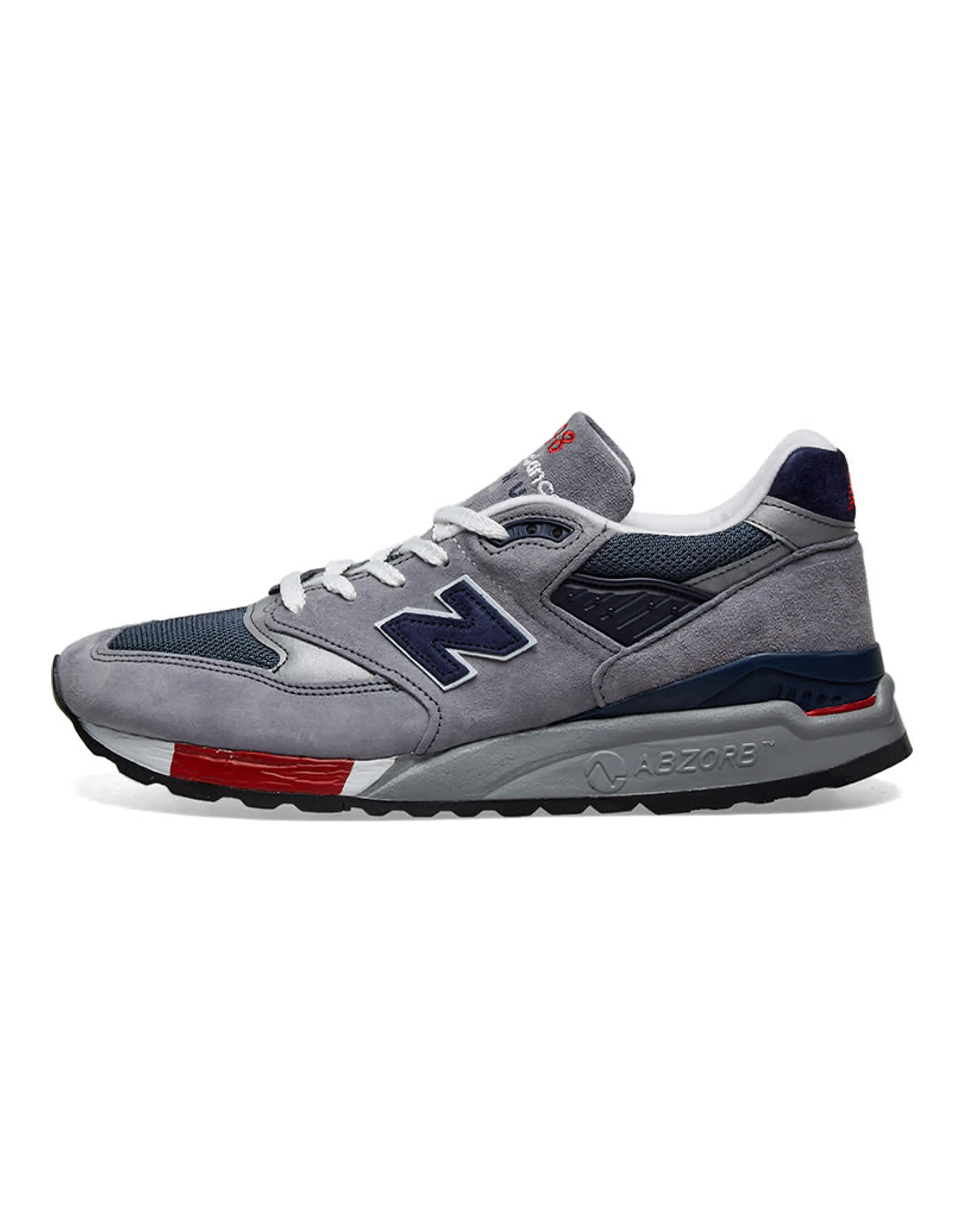 New Balance 998 Grey Navy Red