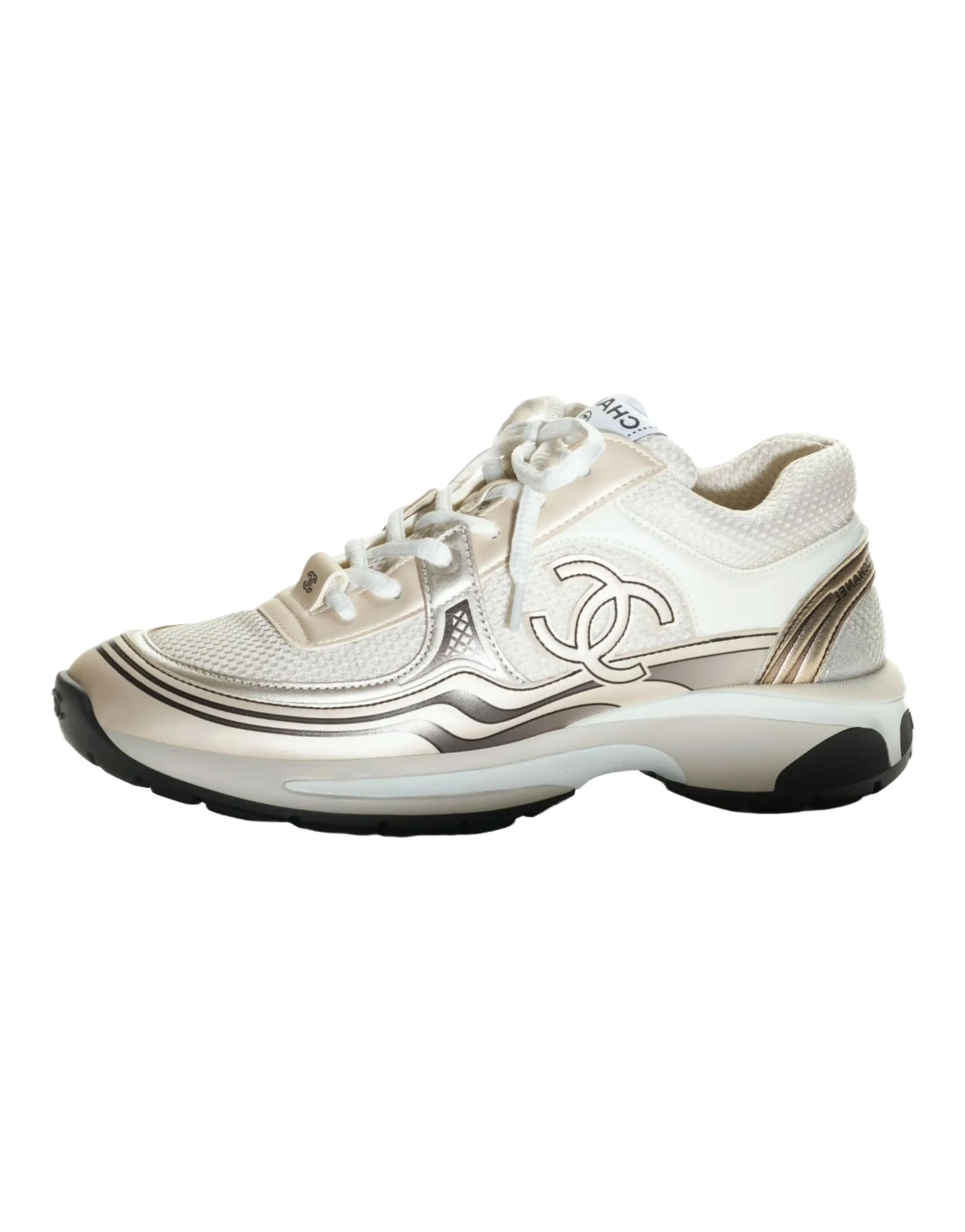 CHANEL Women's Sneaker 'Ivory Silver' Women's