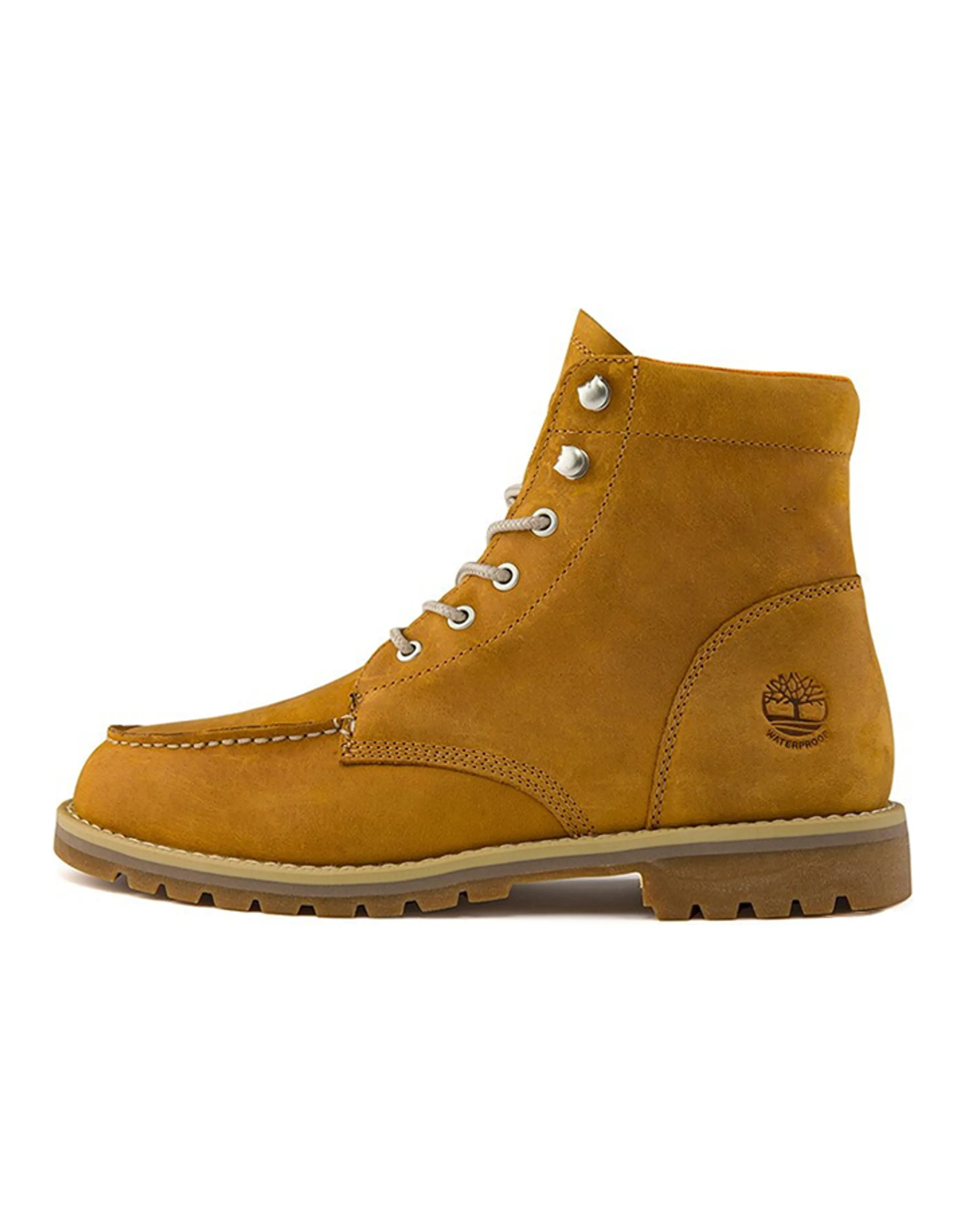 Timberland Redwood Falls Waterproof Moc Toe Wide Fit Boot 'Wheat Full Grain'