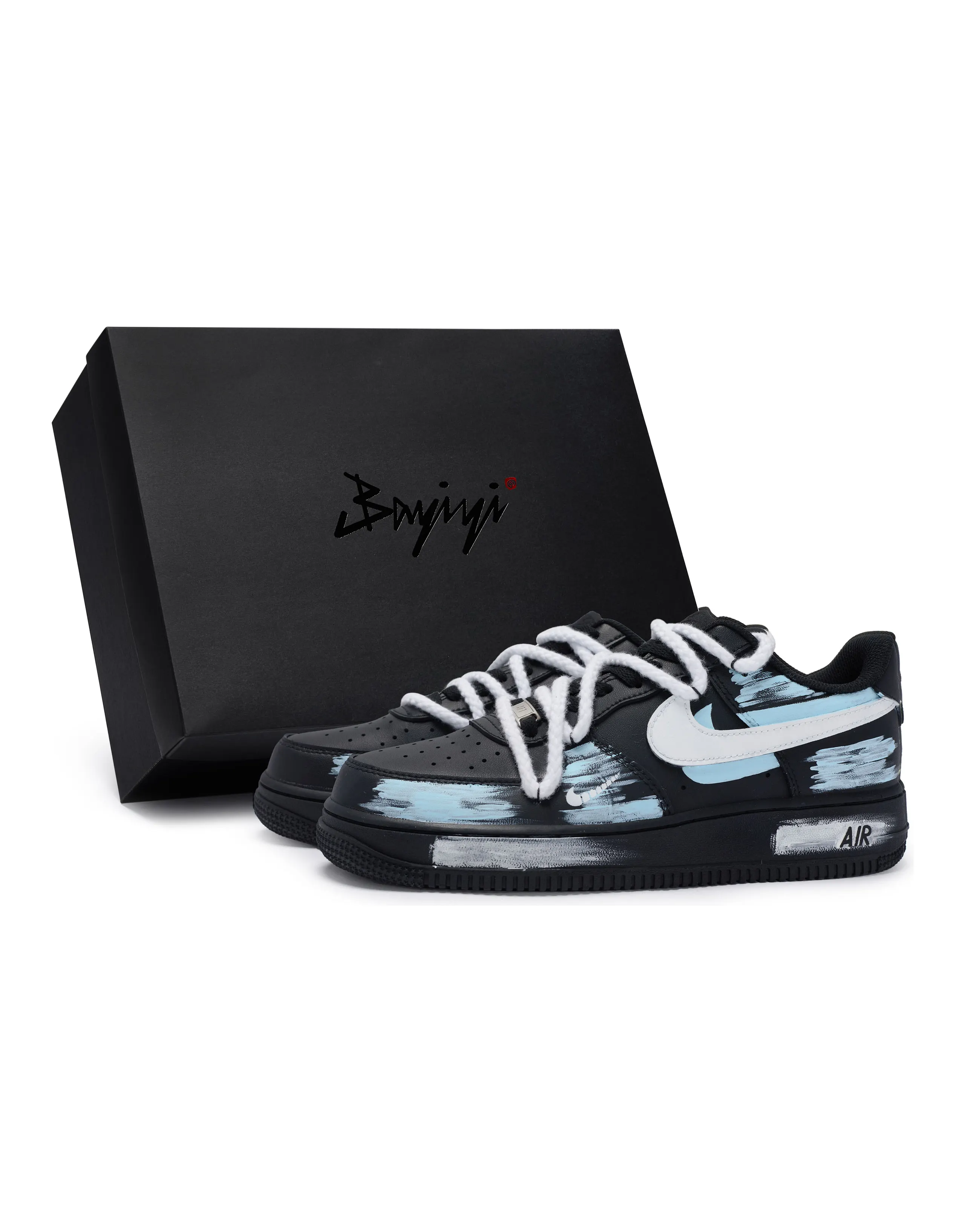 Nike Air Force 1 Skateboard Shoes Unisex Low-Top Blue
