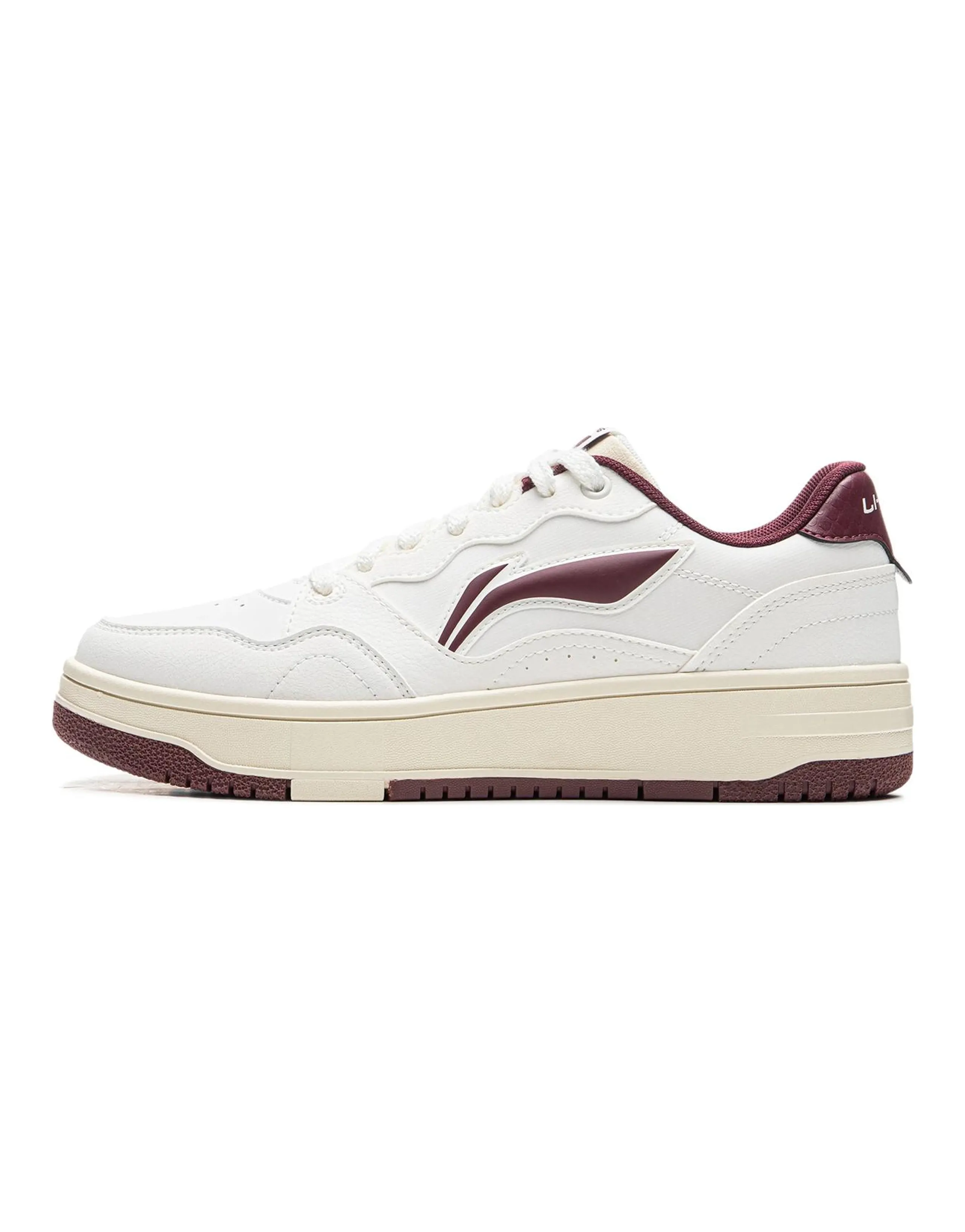 LiNing Tianji Soft Anti Slip Wear Resistant Lightweight Breathable Low Top Skateboard Shoes Women's White Purple