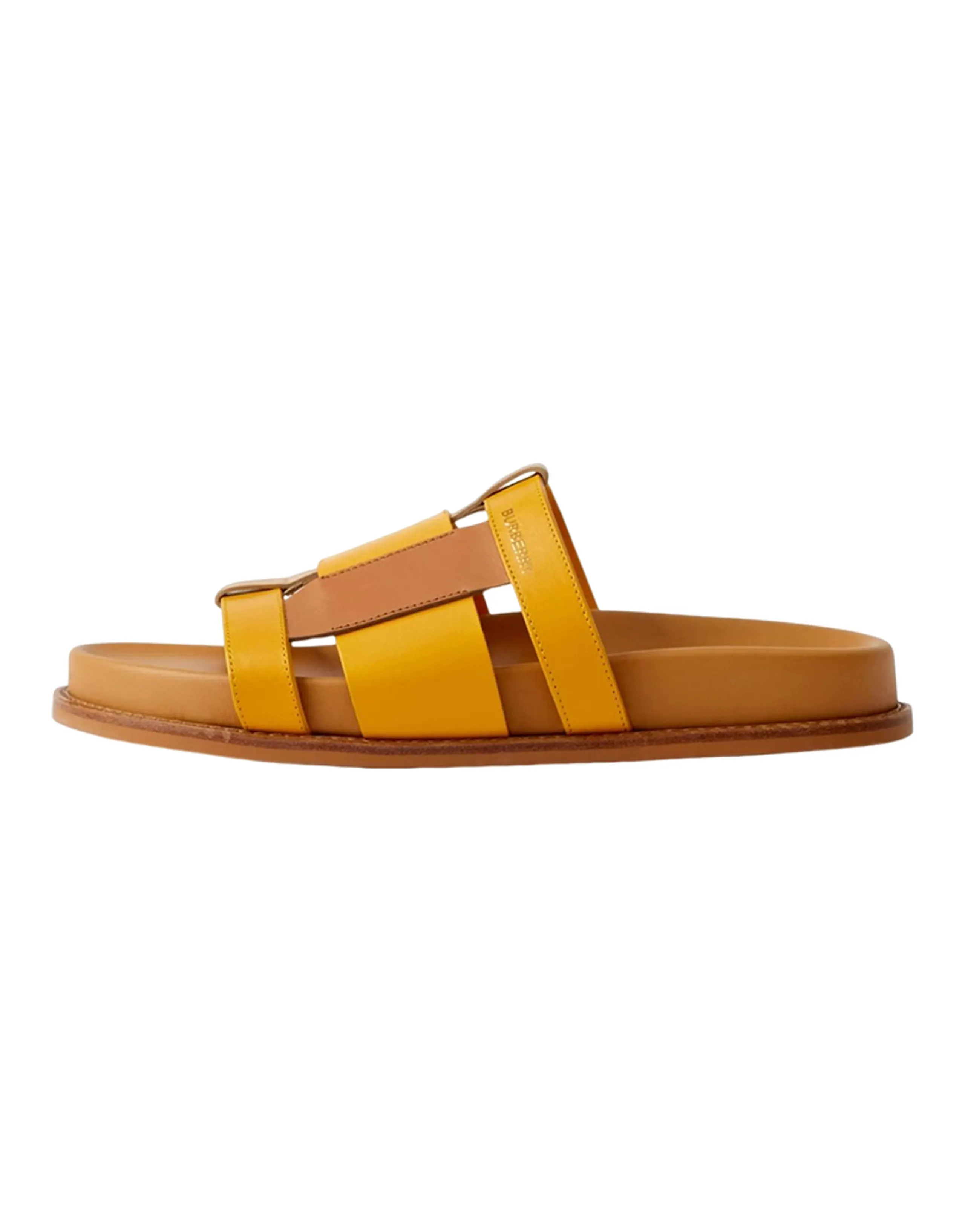 Burberry Colour-block Leather Slides