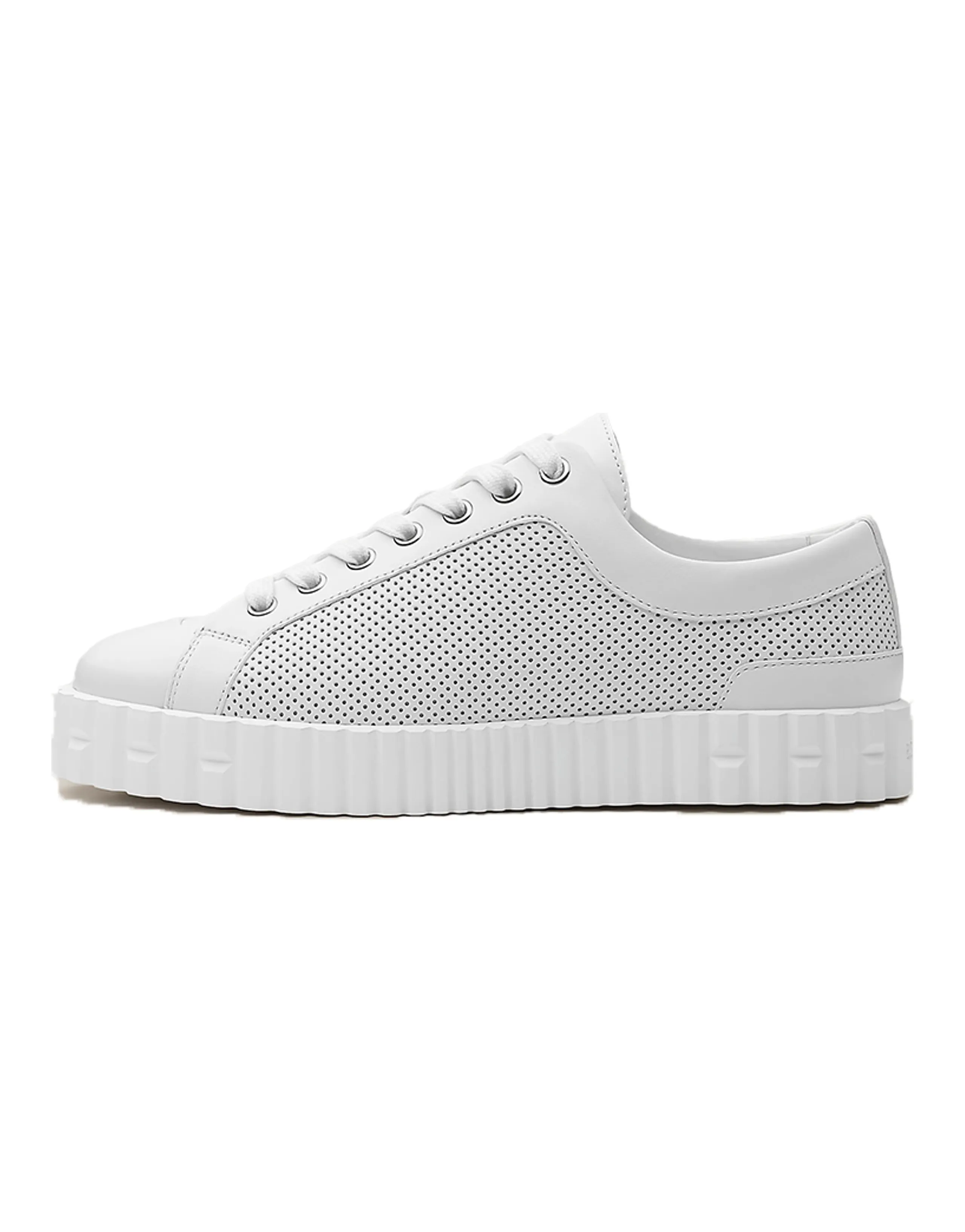 HERMES Cross Low Top Stylish Skateboarding Shoes Women's White