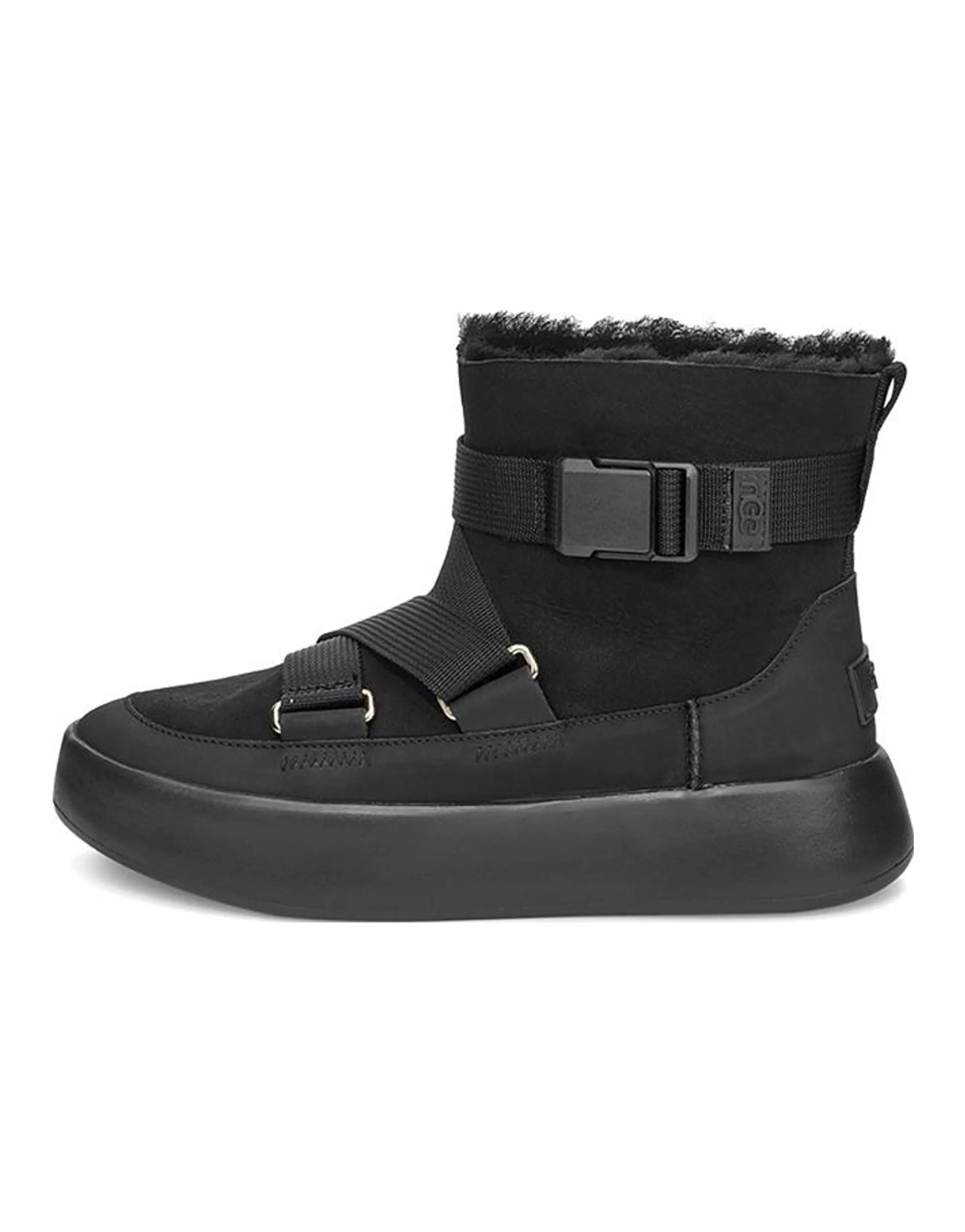 UGG Classic Boom Buckle Snow Boots Black Women's