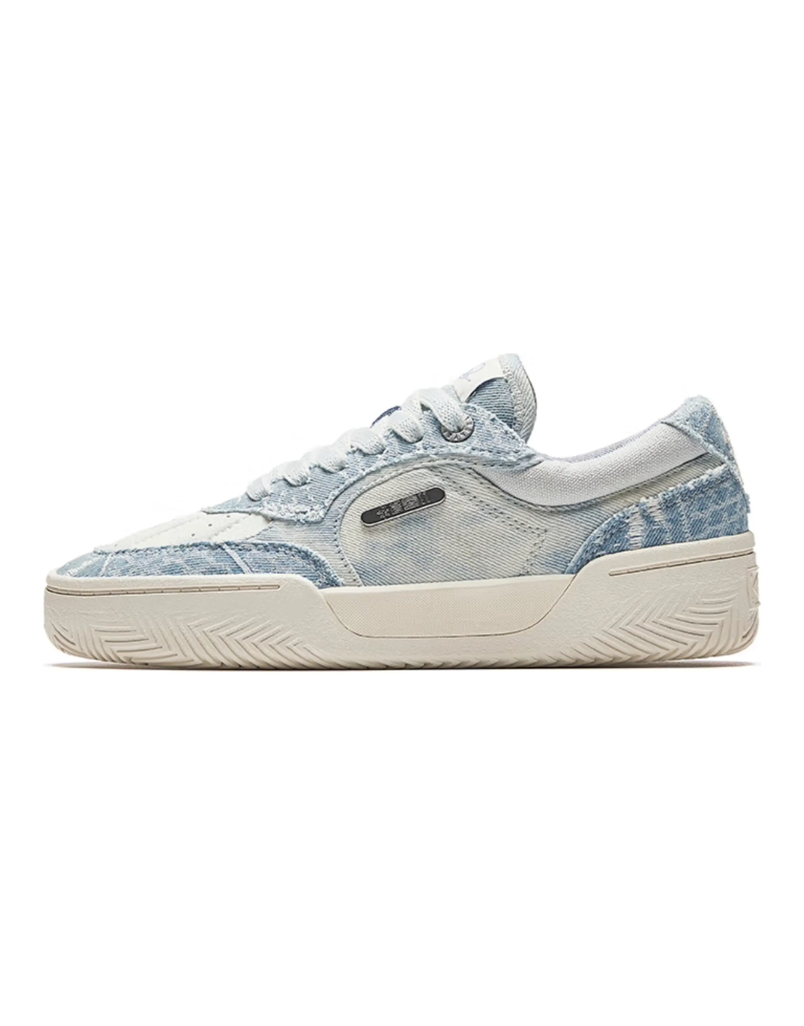 Anta Irving Series Cushioning Wear-Resistant Low-Top Skateboard Shoes Women's White Blue