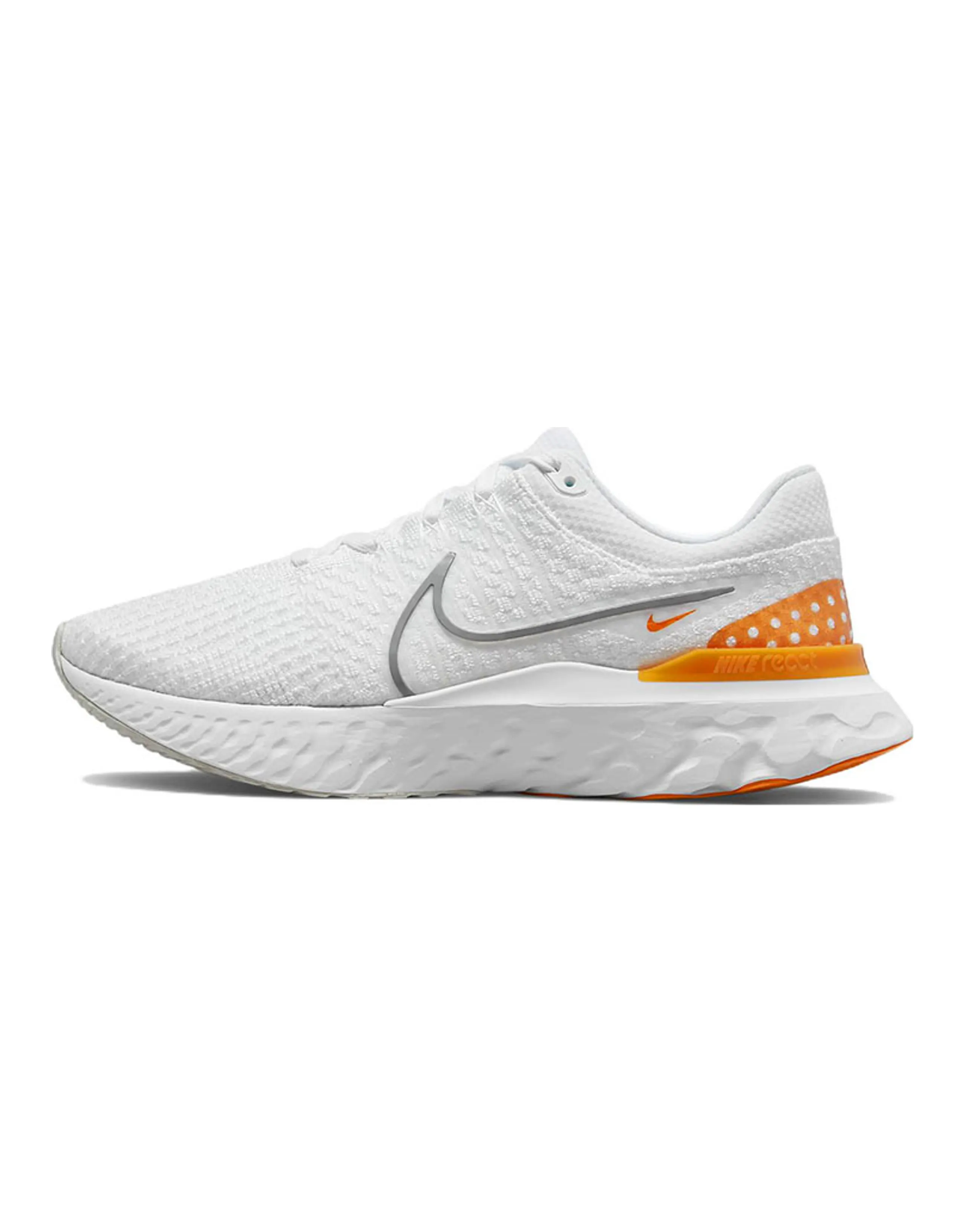 Nike React Infinity Run Flyknit 3 White Grey Kumquat
