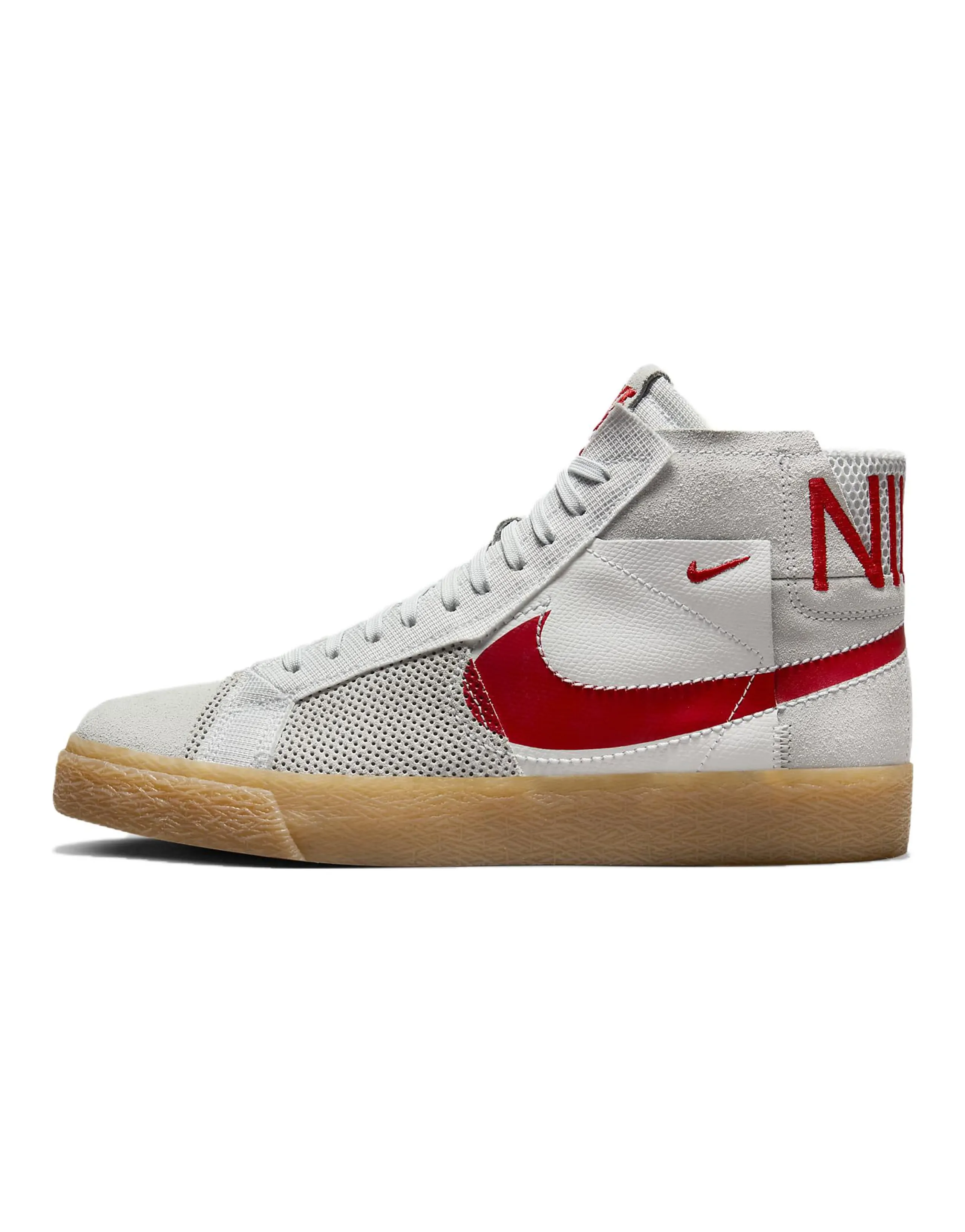 Nike Sb Zoom Blazer Mid Premium Deconstructed White University Red Gum Women's