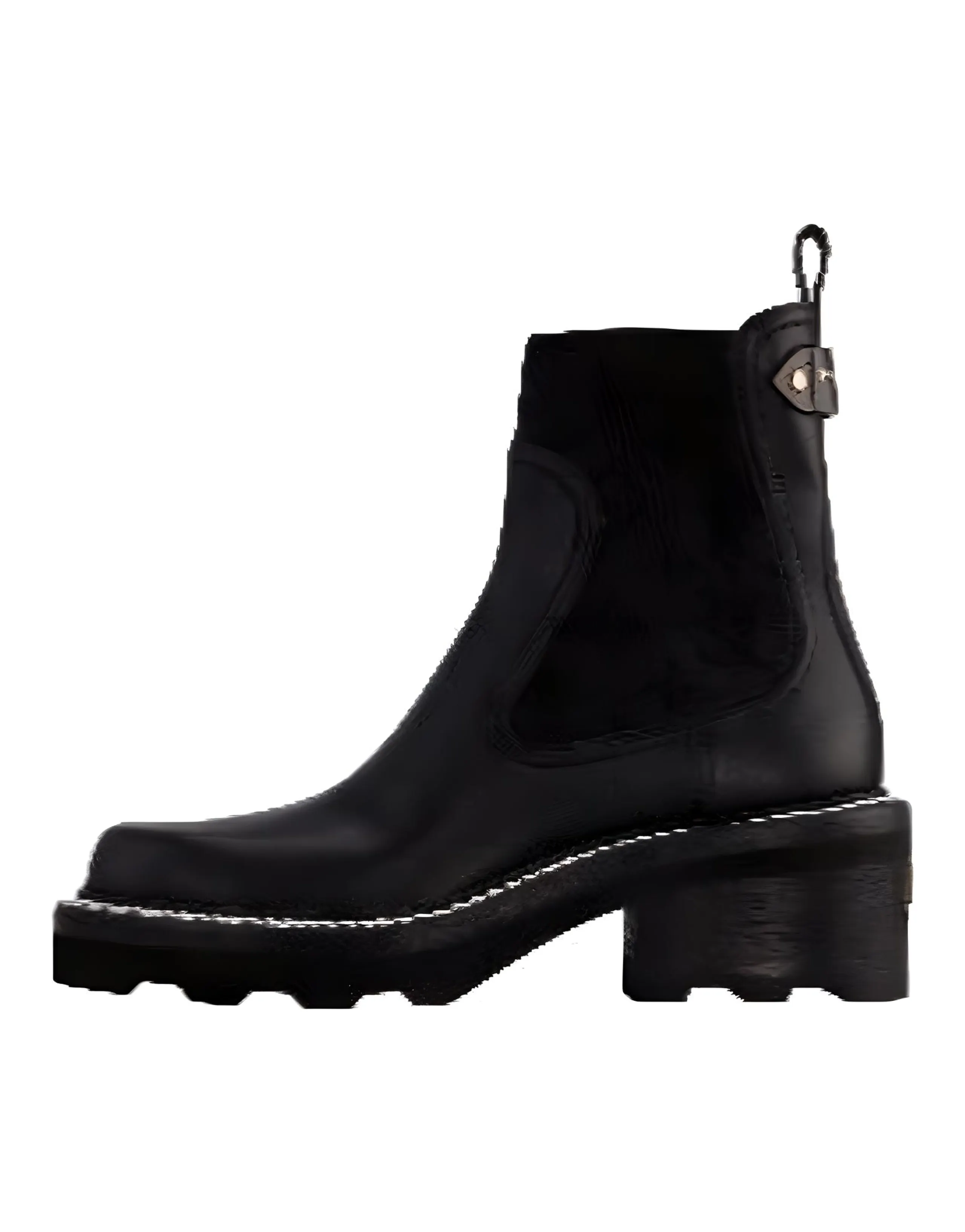 LOUIS VUITTON Beaubourg Chelsea Boots Women's Black