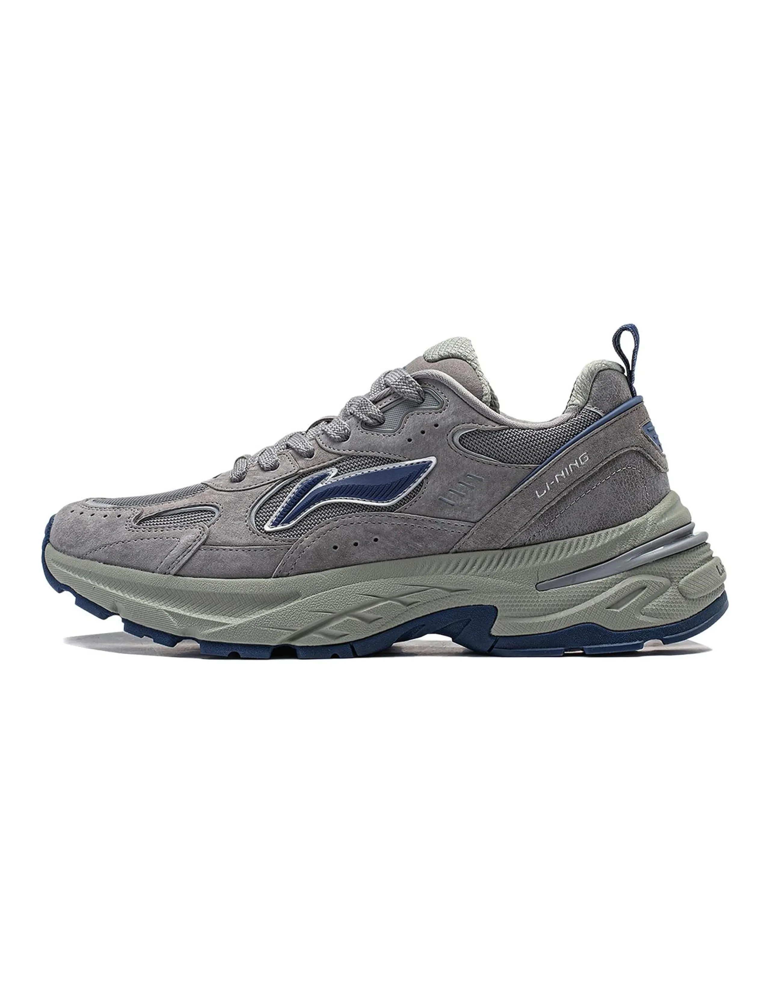 LiNing Beichen Cushioning Anti-Slip And Wear-Resistant Support Low-Top Casual Shoes Women's Gray Black