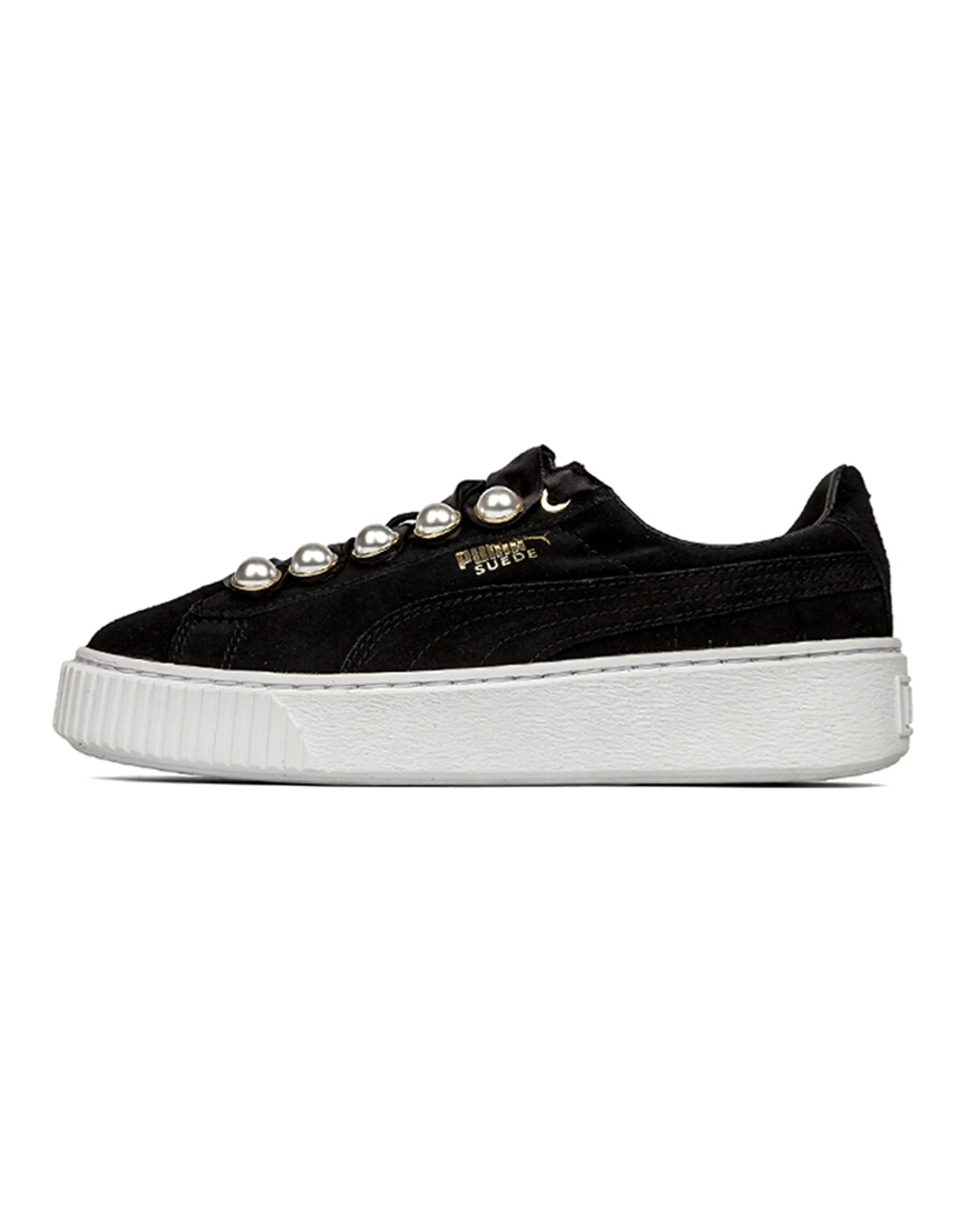 PUMA Suede Platform Bling 'Black' Women's