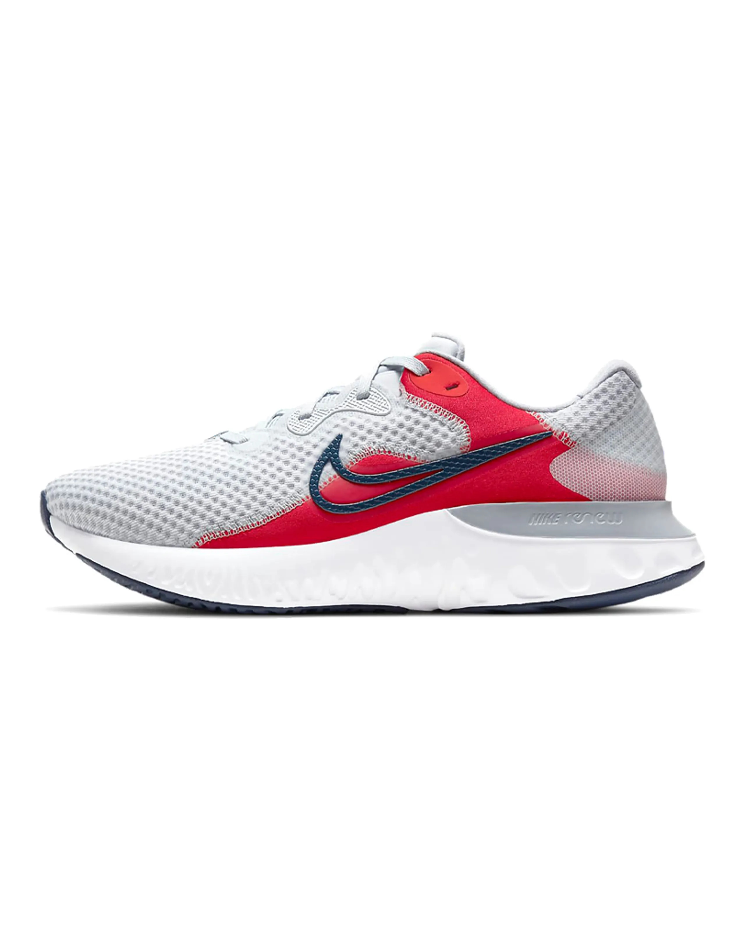 Nike Renew Run 2 Pure Platinum Chile Red