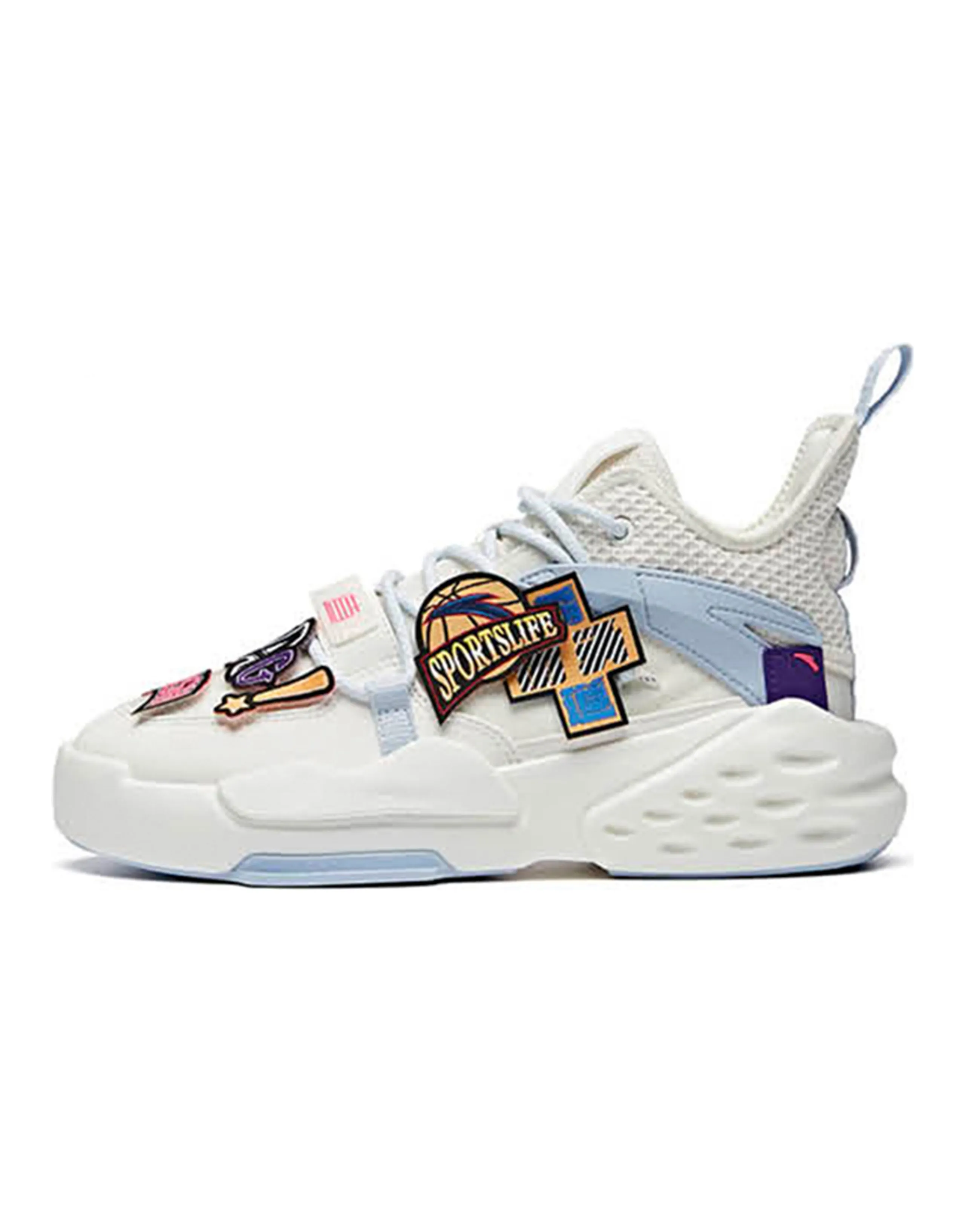 ANTA Baas Velcro 'White Blue' Women's