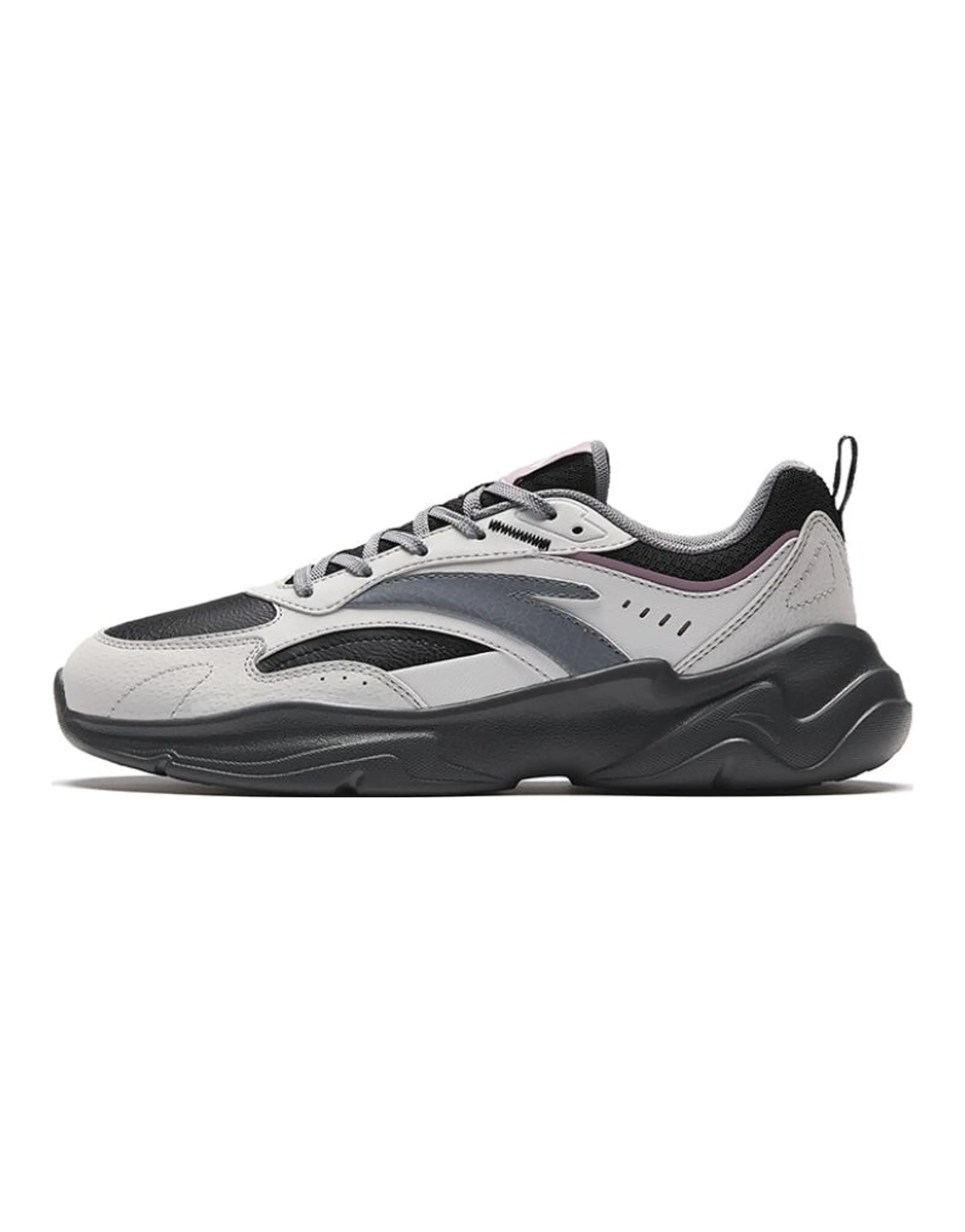Anta Chaobai Gz Wear-Resistant Low-Top Casual Shoes Women's Gray