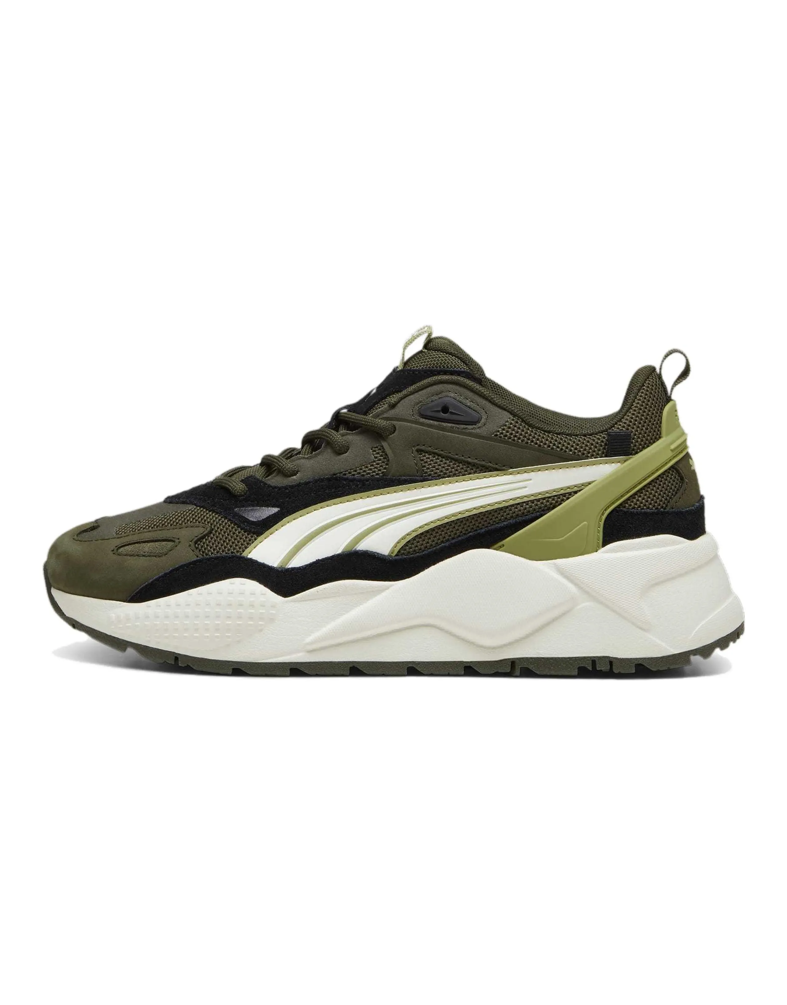 PUMA RS-X Efekt PRM Comfortable Low-Top Casual Shoes Men's Dark Olive Green