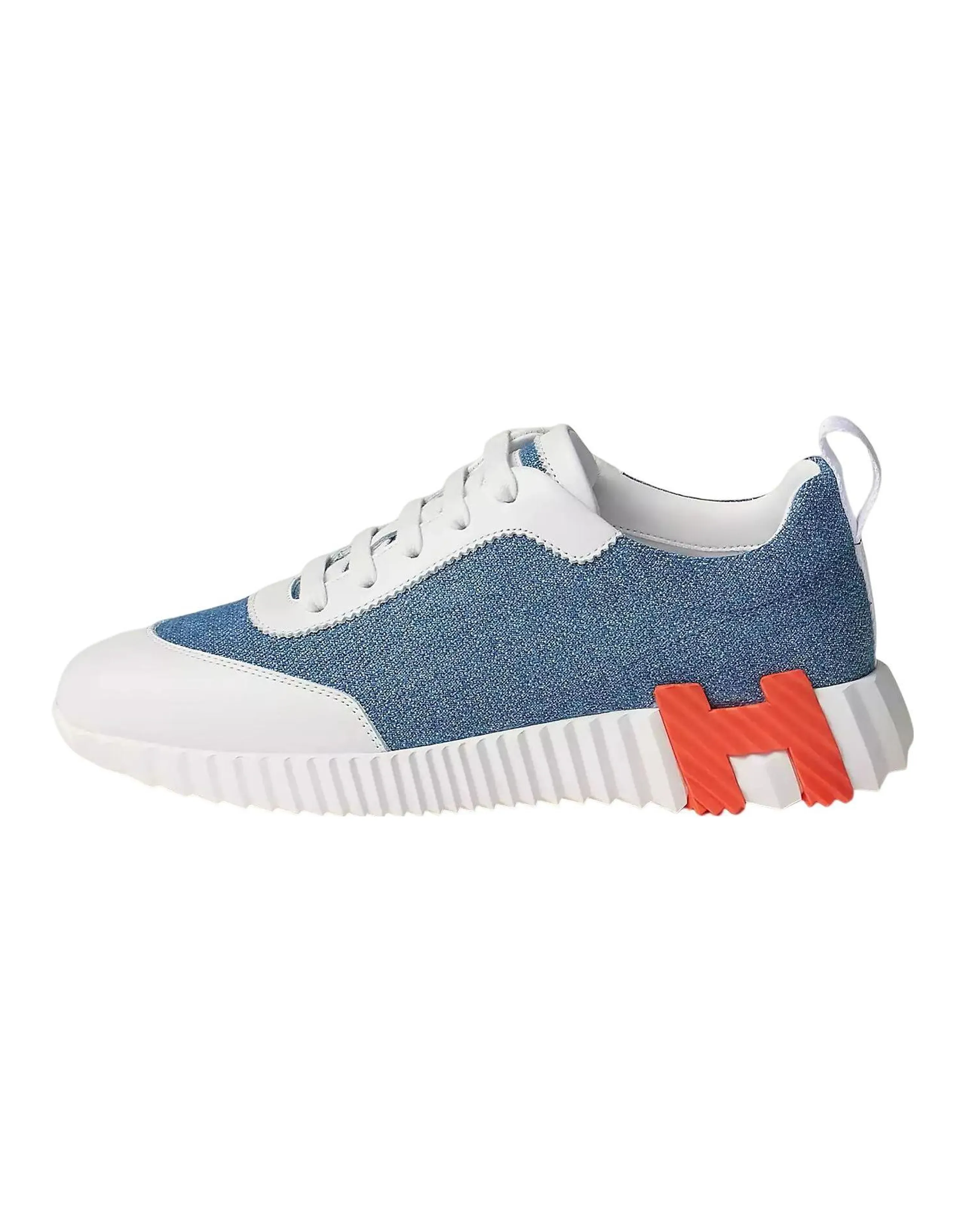 HERMES Bouncing Low Top Sports Casual Shoes Women's Blue