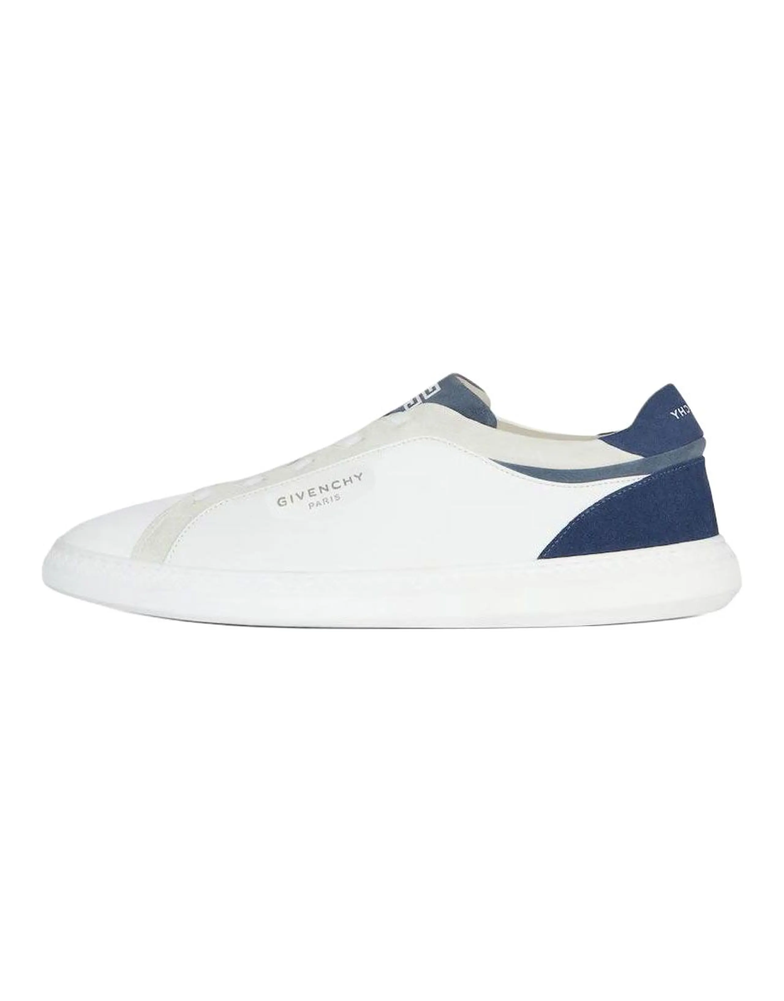 Givenchy G Set Leather Round Toe Lace-Up Low-Top Sneakers Men's White