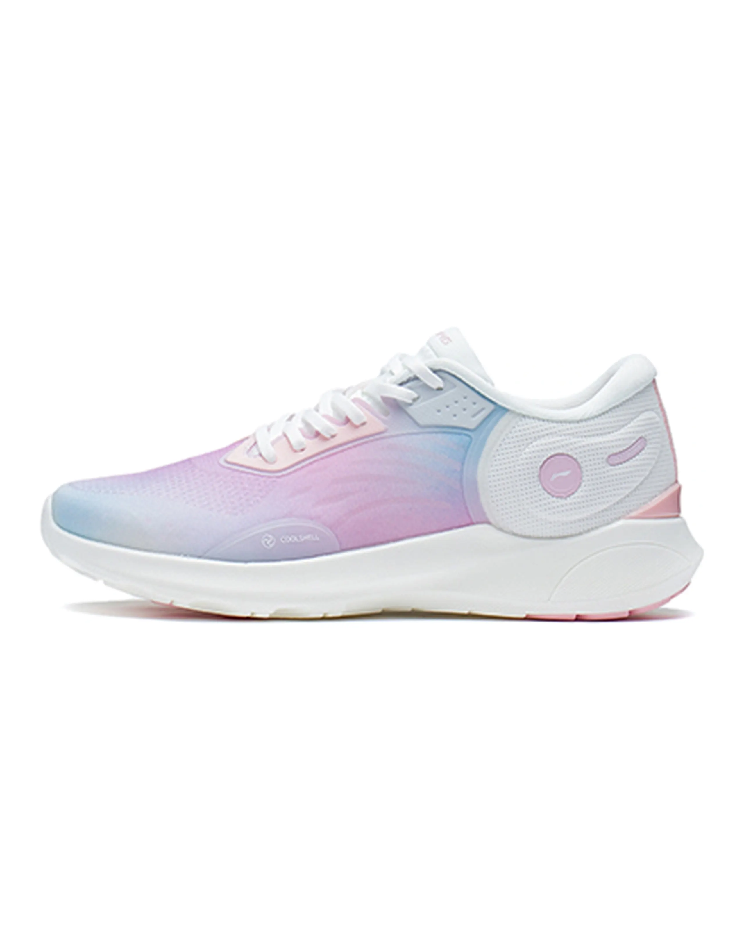 LINING Elegance Series Casual Shoes Women's Low-Top Mist White/Rose Pink/Blue