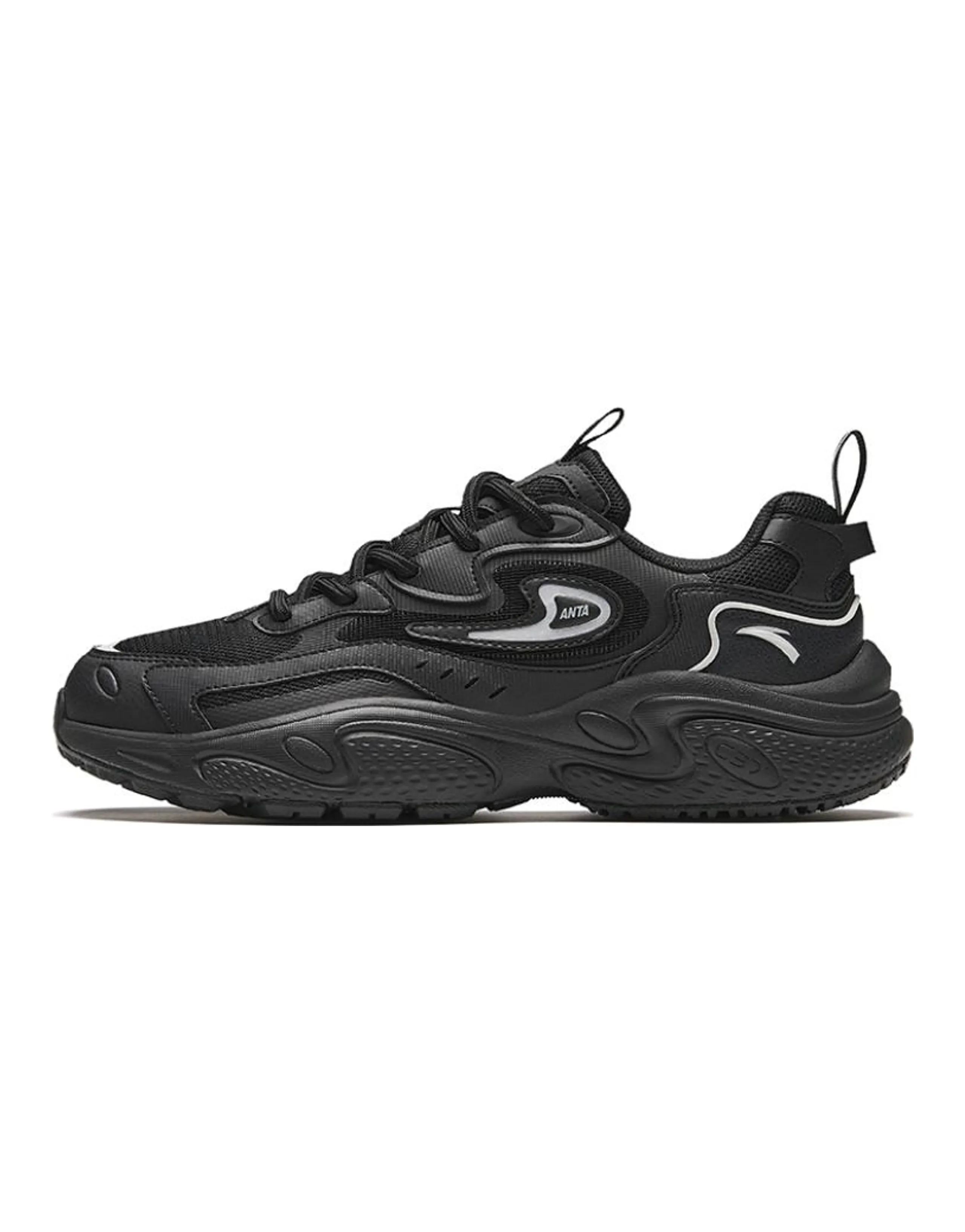 ANTA Stars Chunky Sneakers Men Low-Top Black