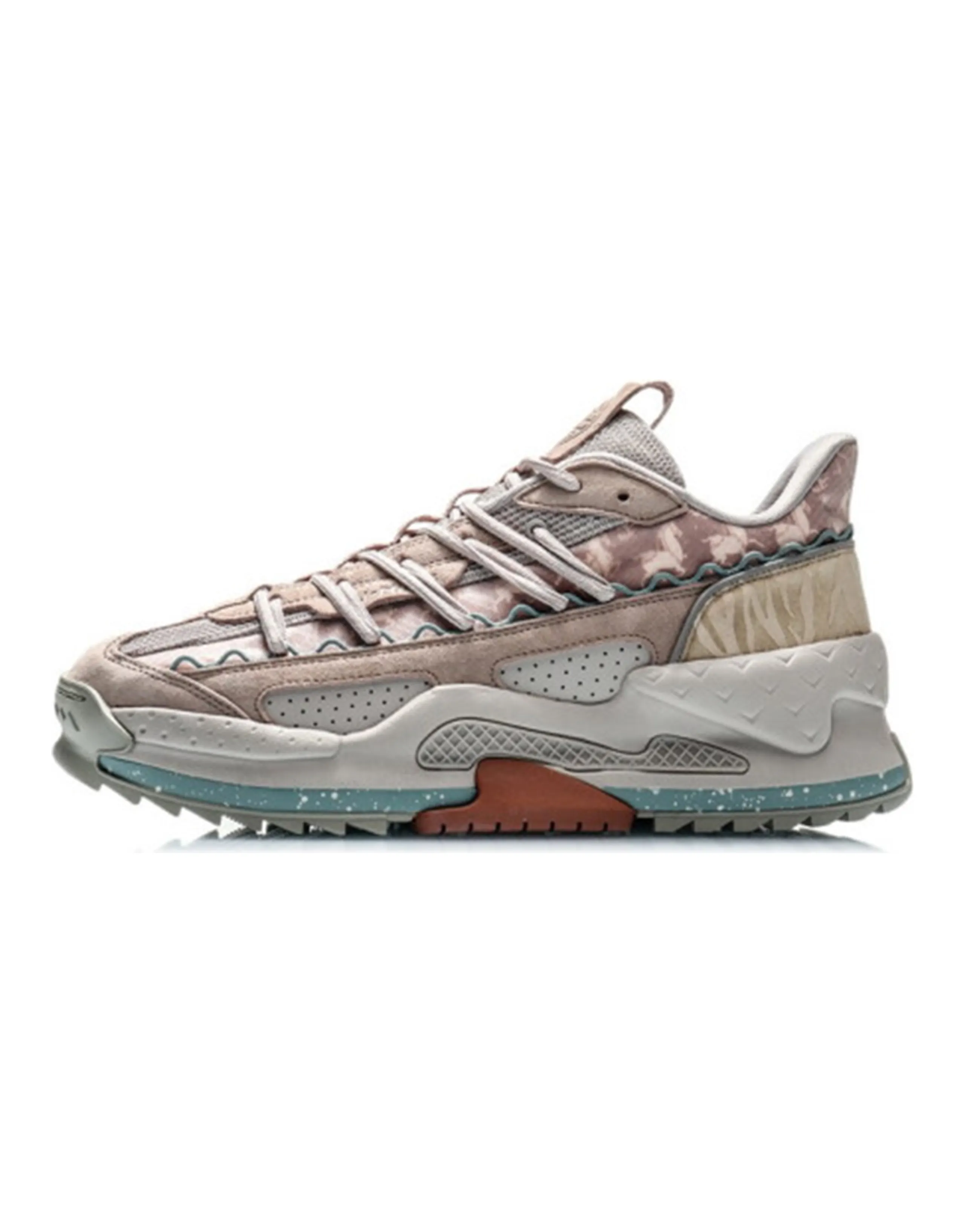 LINING CF Tracing Casual Shoes Women's Low-Top Light White Purple