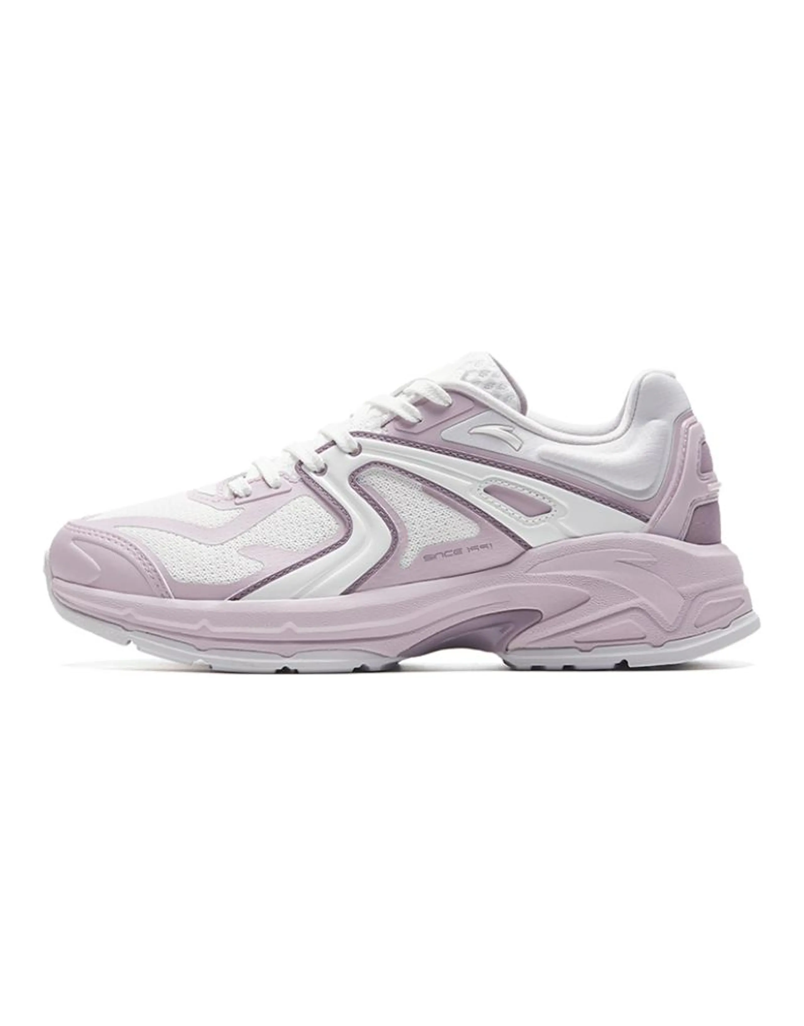 Anta Millennium Glacier Wear-Resistant Low-Top Chunky Sneakers Women's White Pink