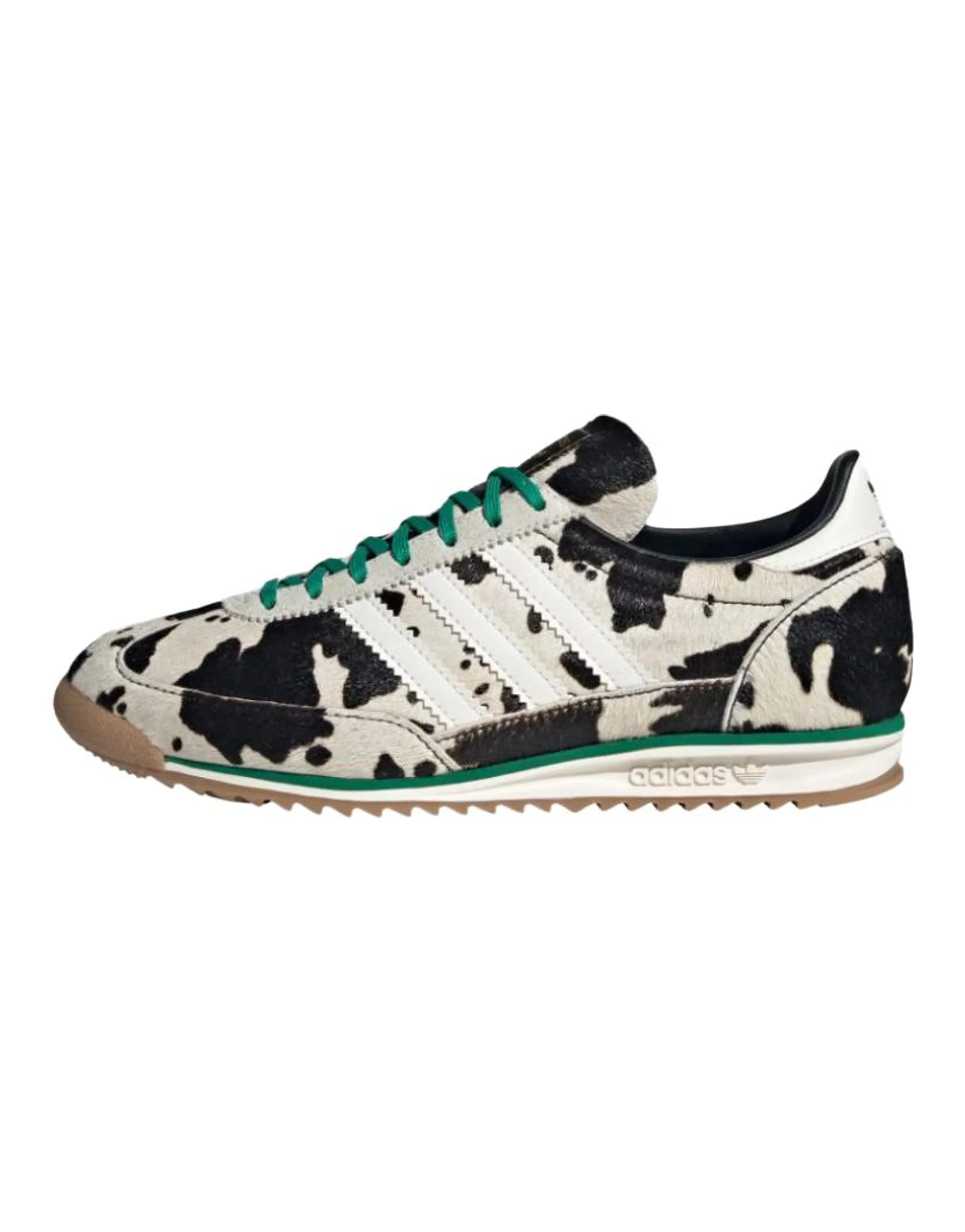 adidas originals SL72 OG Classic Versatile Running Shoes Unisex Black White Green