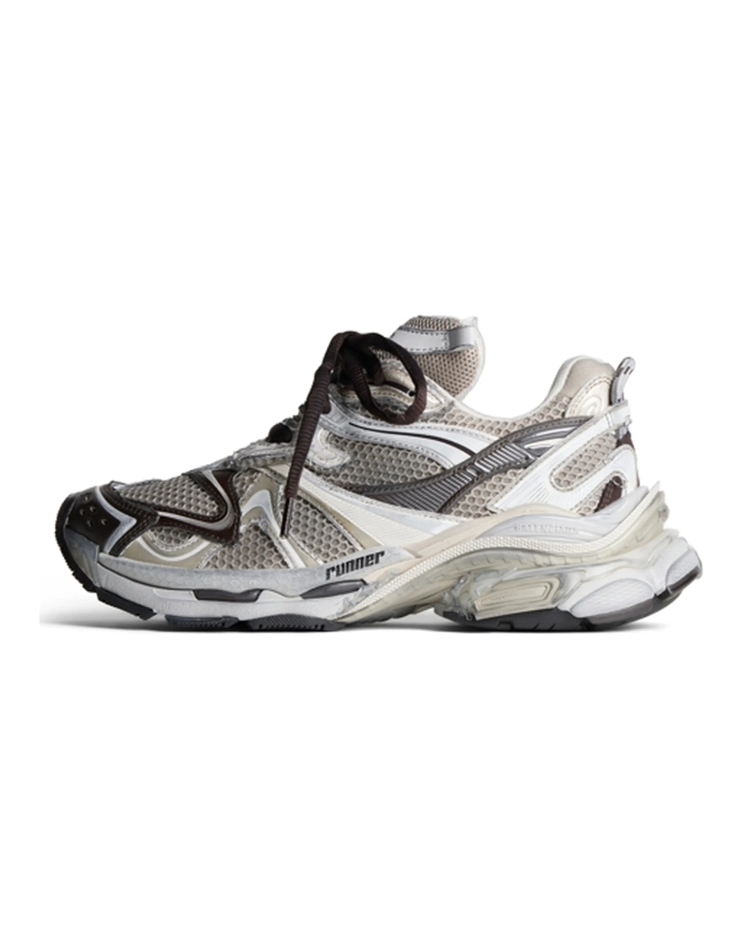 Balenciaga Runner 2.0 Sneakers 'Beige Mesh And Polyurethane'