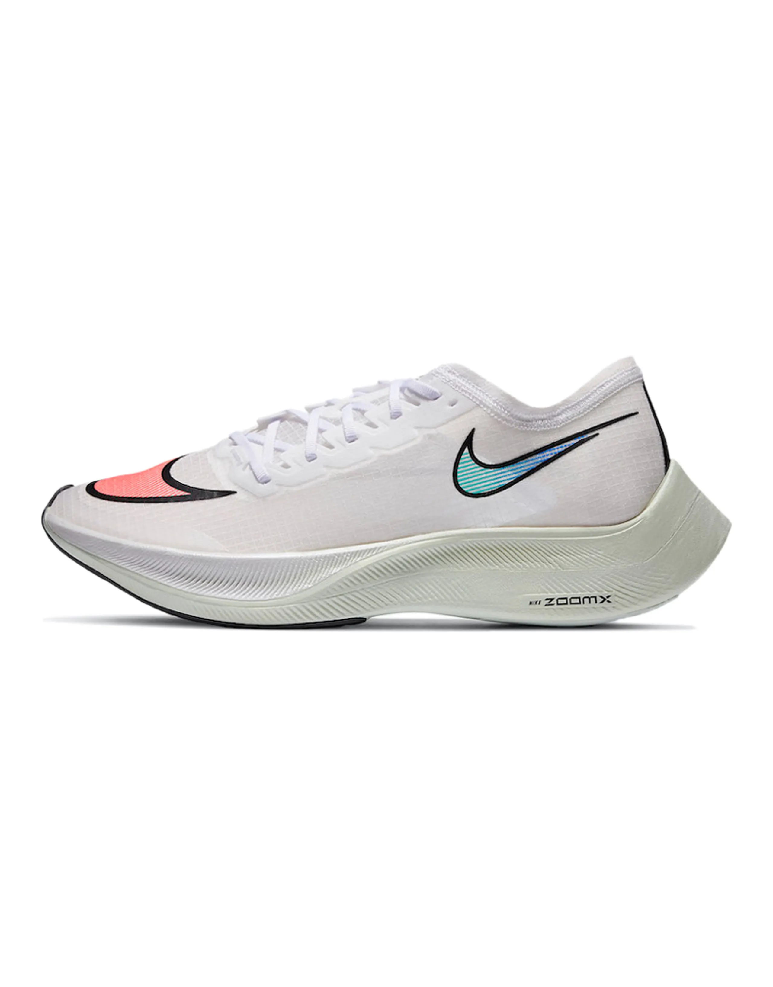 Nike ZoomX Vaporfly Next% White Hyper Jade Flash Crimson