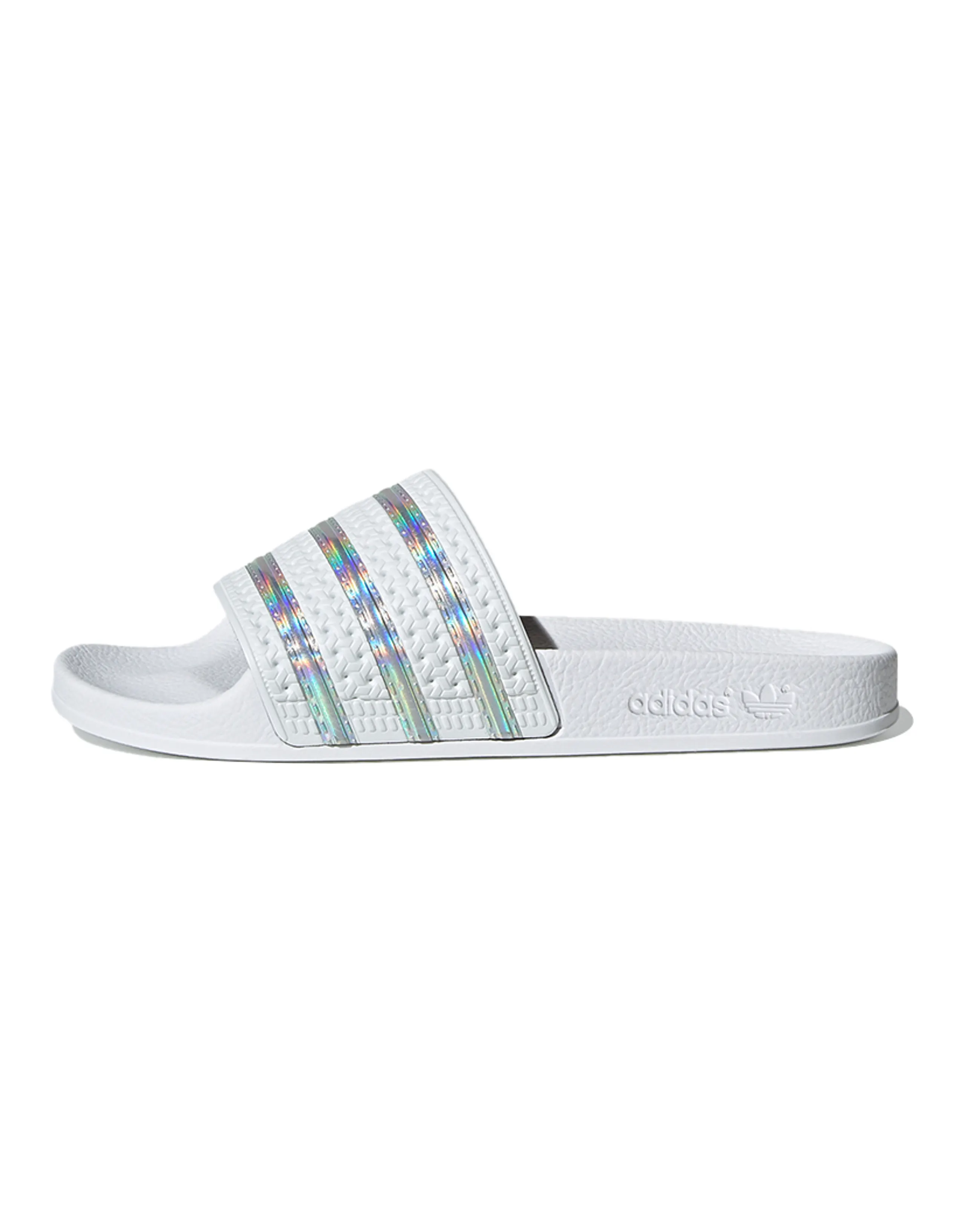 Adilette Women's Adidas Originals Slide 'White Iridescent' Women's