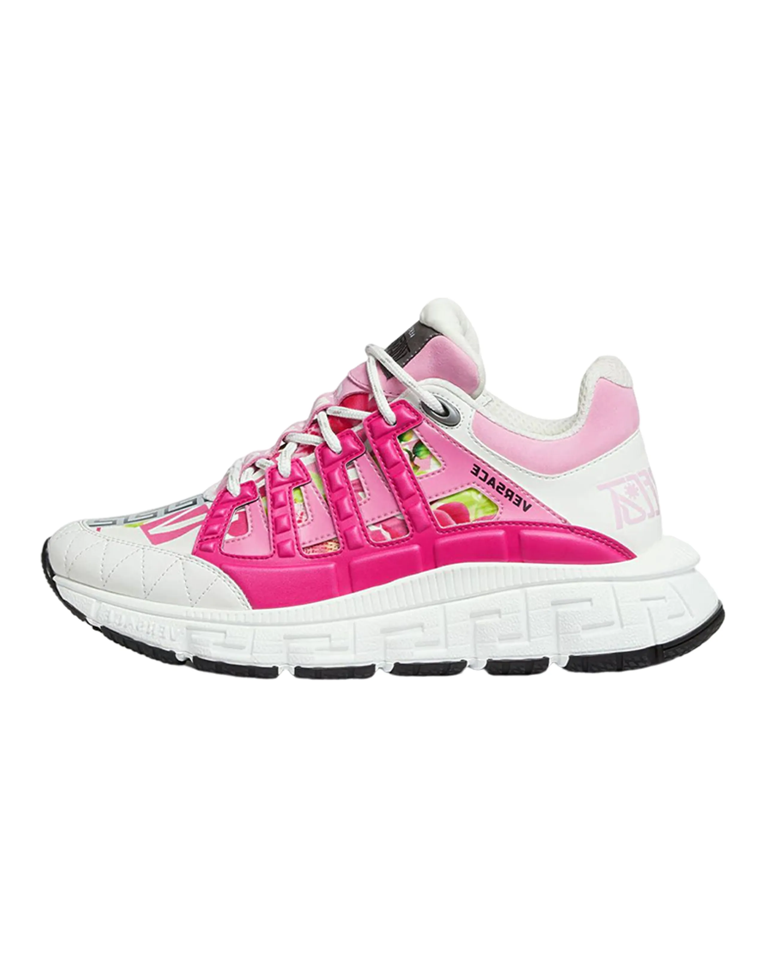VERSACE Women's Trigreca 'Logo Orchid Print'