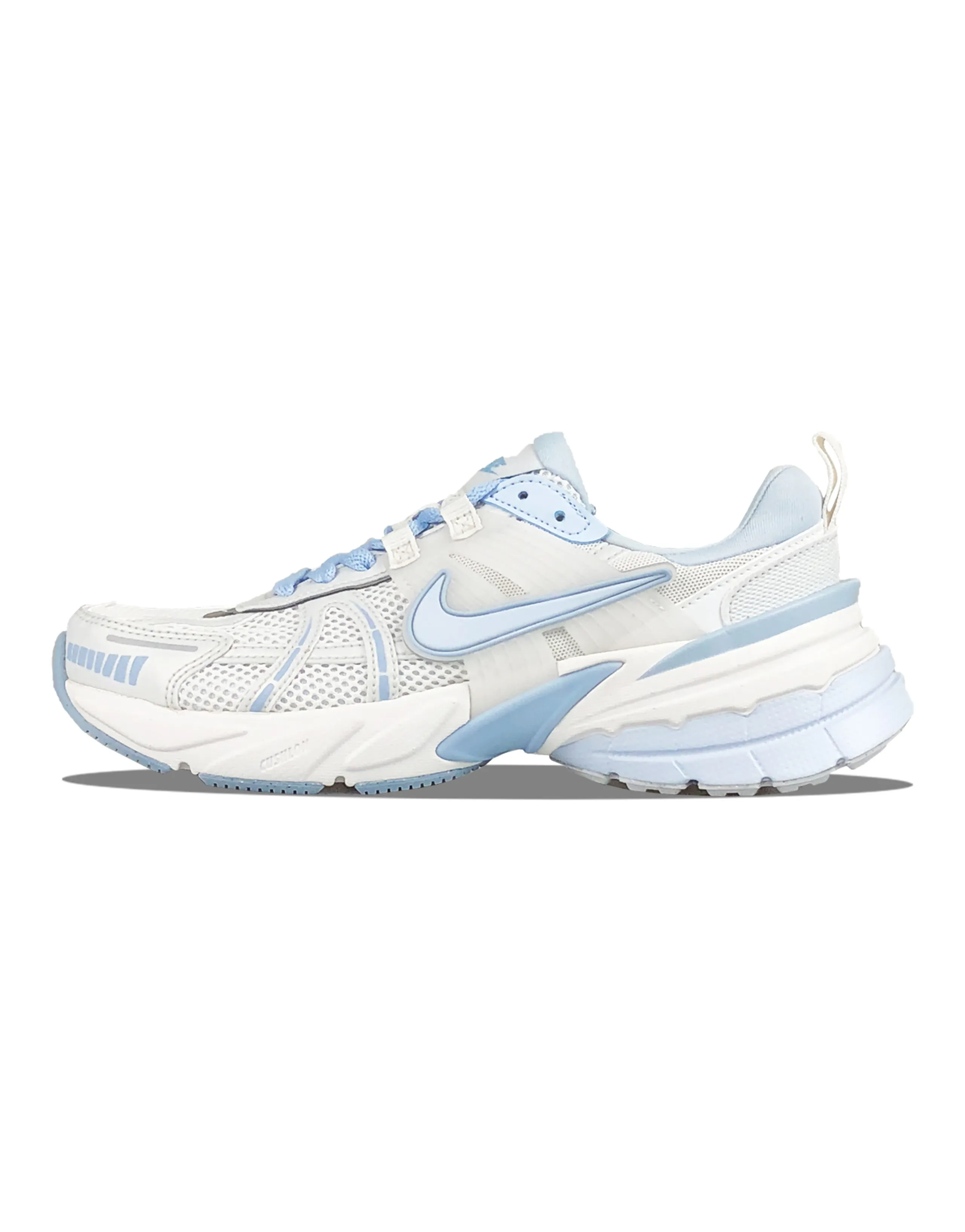 [Custom Sneakers] Nike V2K Run Comfortable Versatile Fashion Wear-Resistant Low-Top Running Shoes Women's Blue White