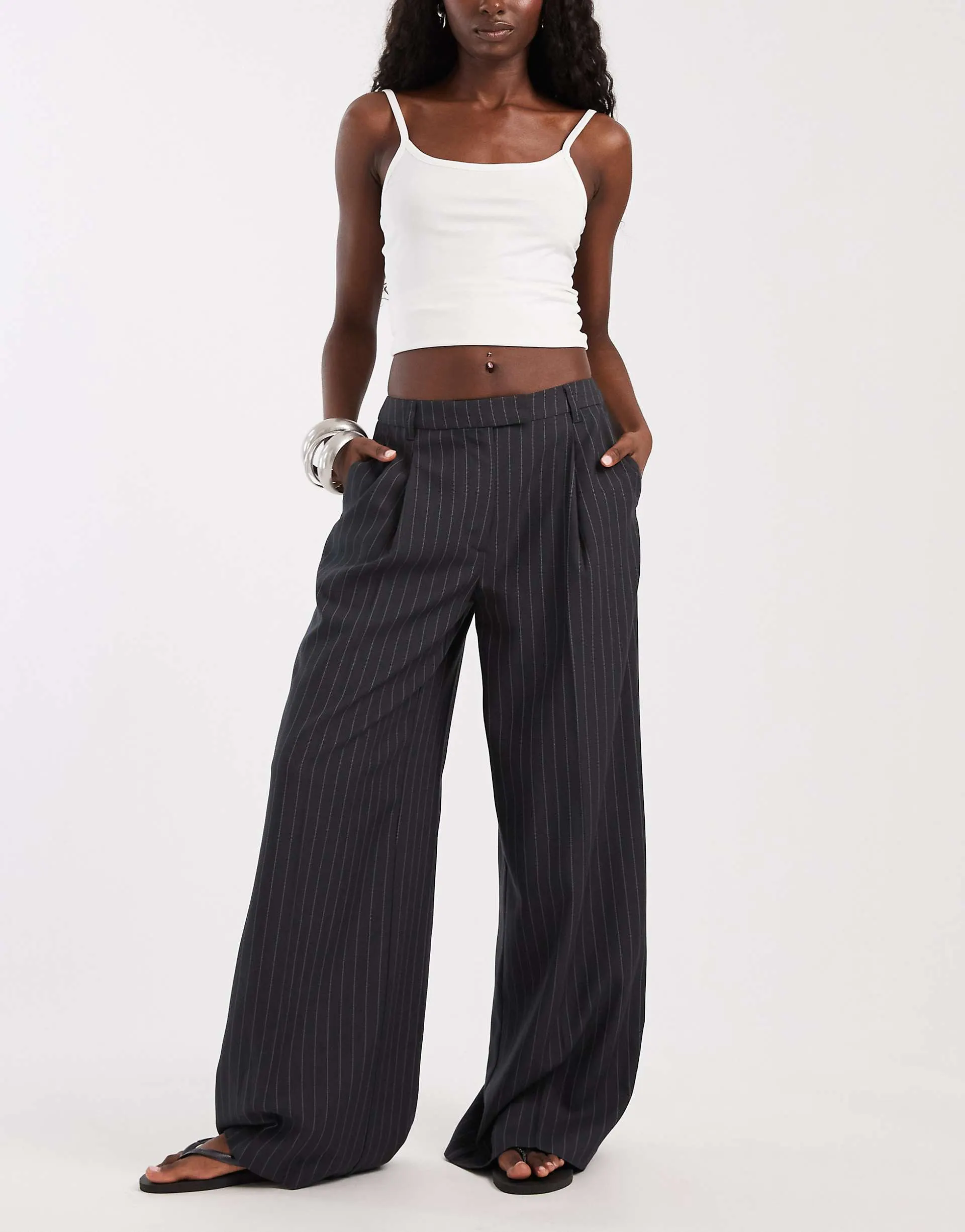 Charcoal pinstripe