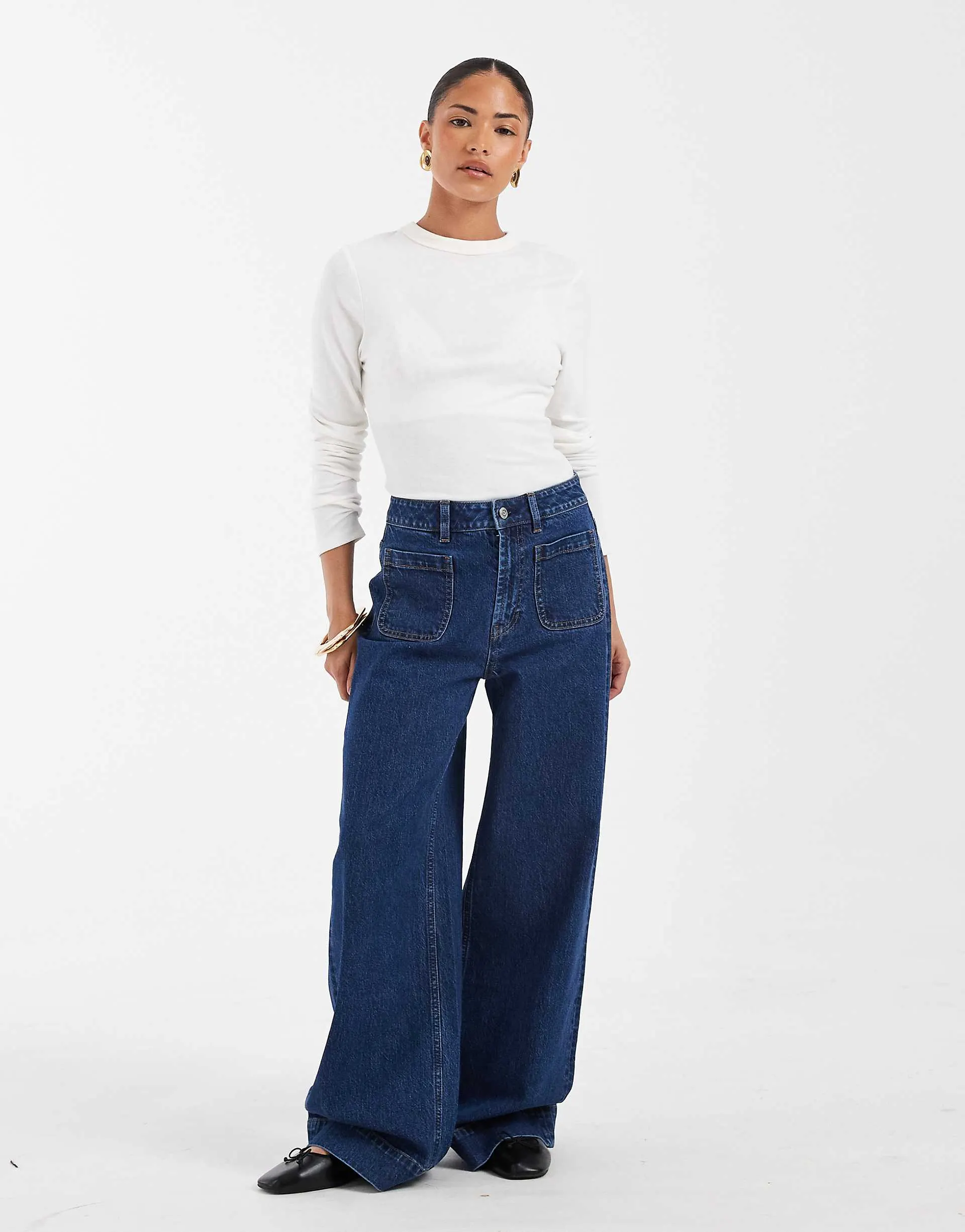 Dark wash blue