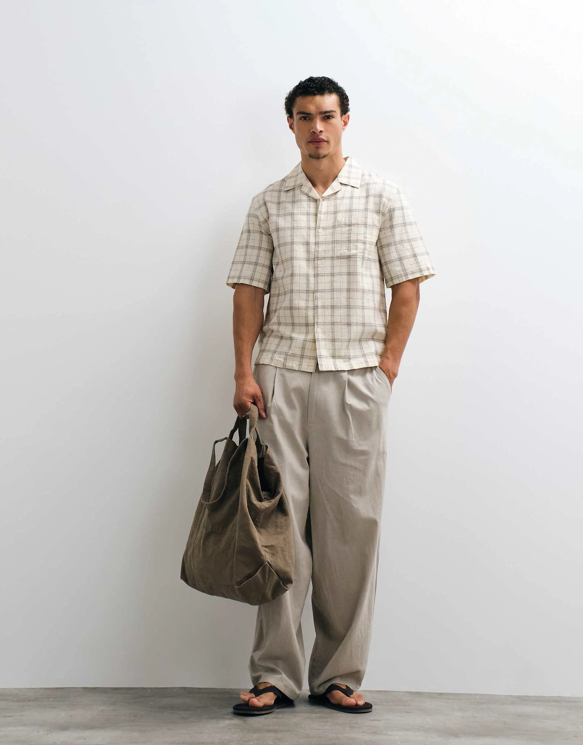 Beige check