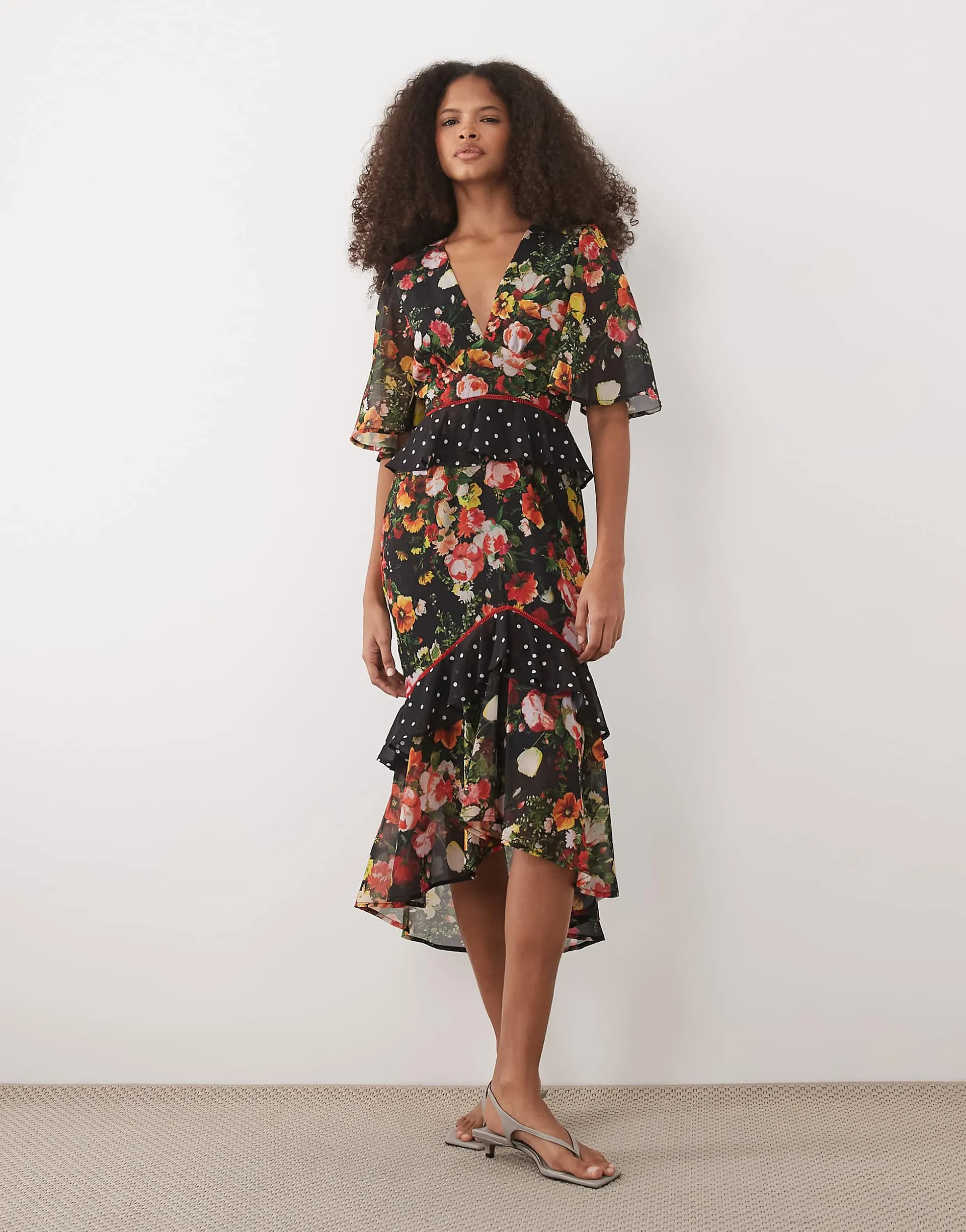 Black spot floral