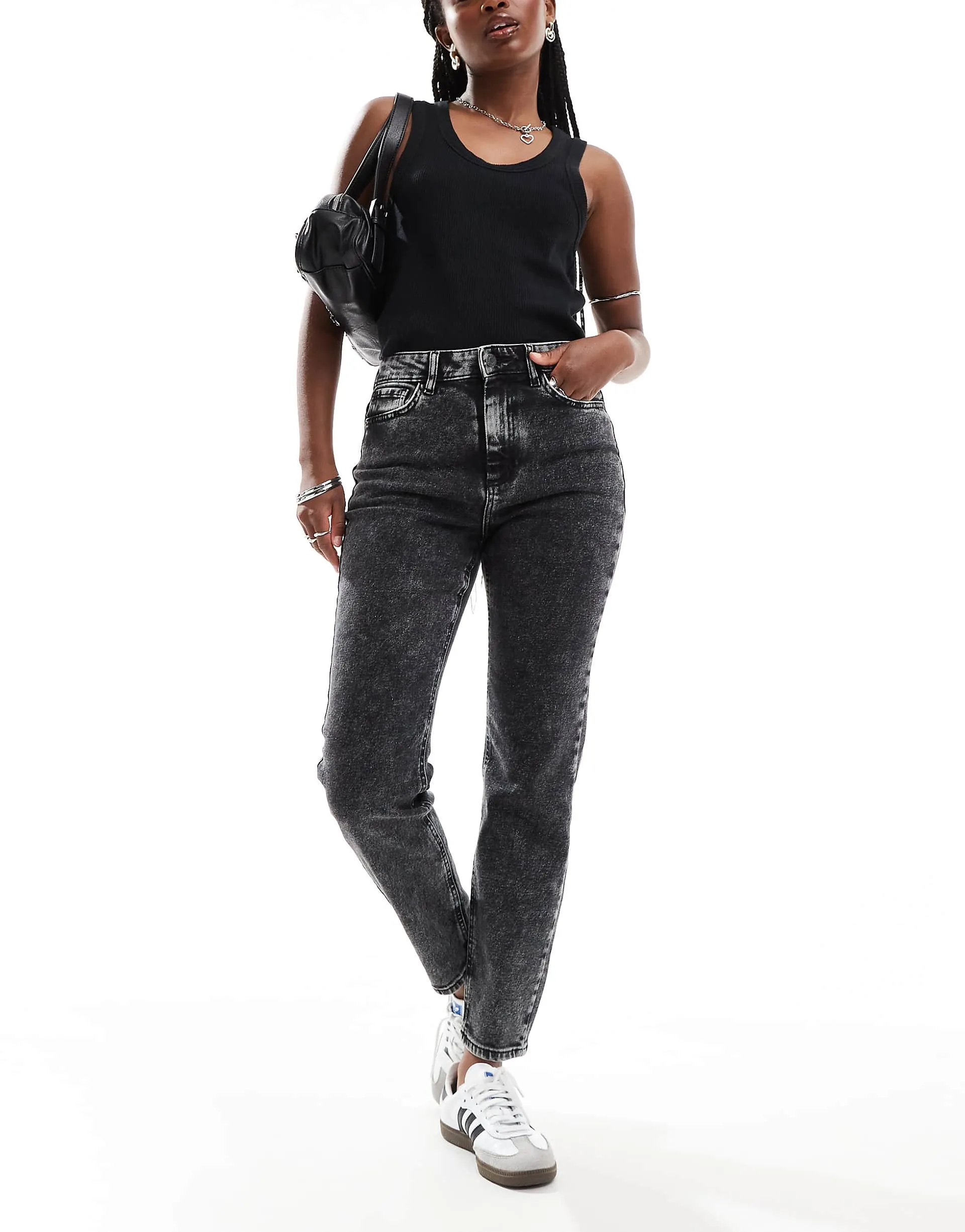 Dark gray denim